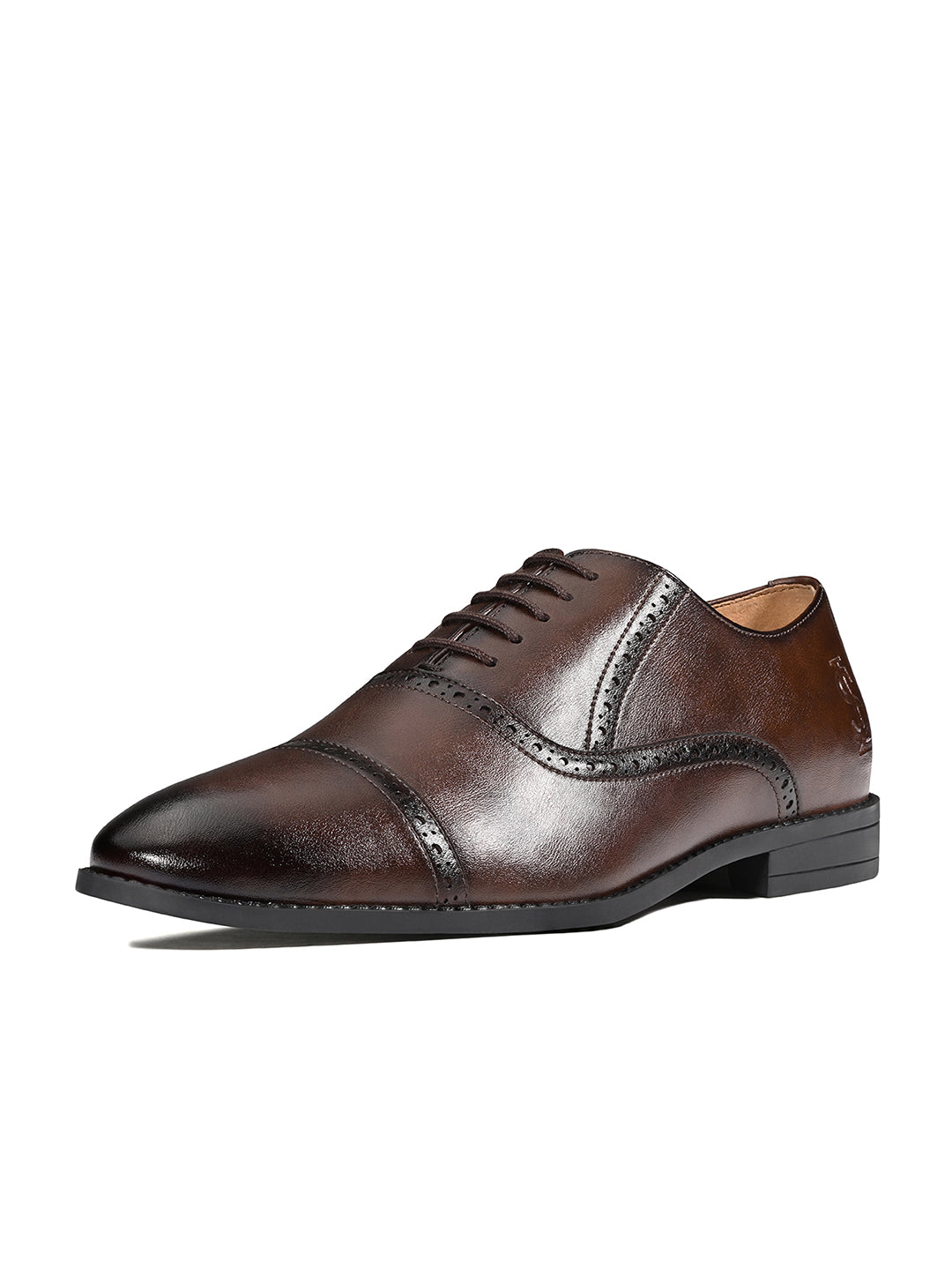 Brunette Brown Formal Lace-Up Oxford Shoes