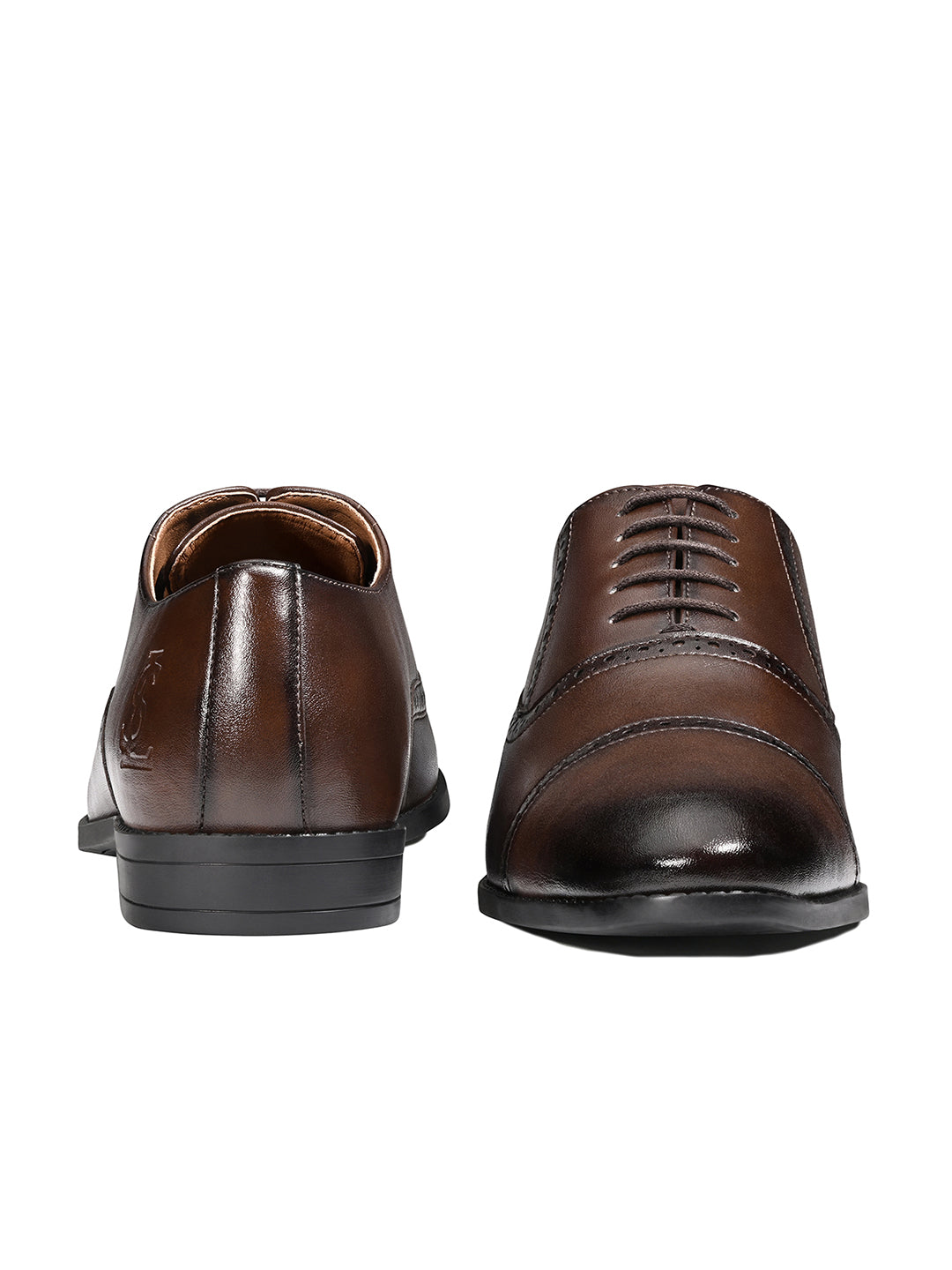 Brunette Brown Formal Lace-Up Oxford Shoes