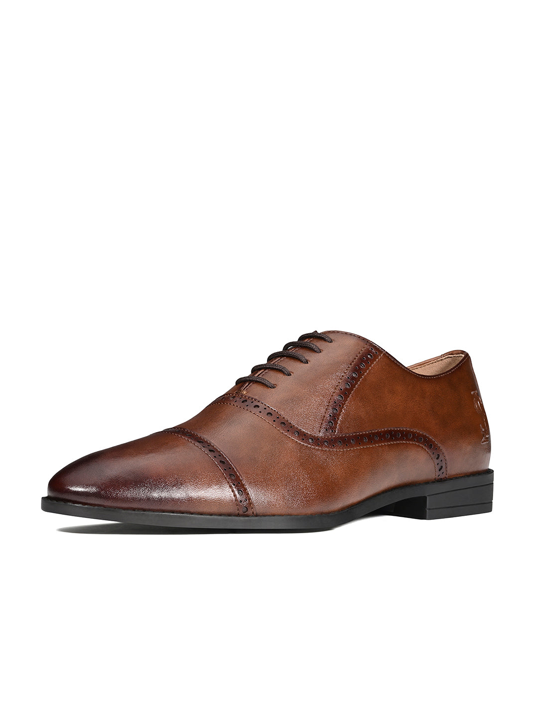 Russet Tan Formal Lace-Up Oxford Shoes