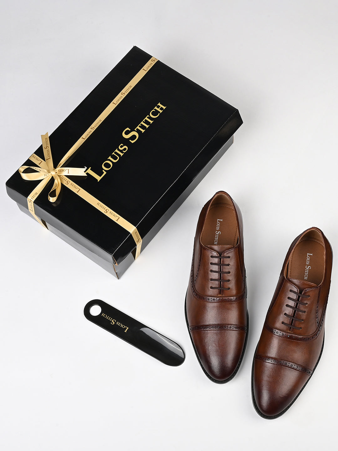 Russet Tan Formal Lace-Up Oxford Shoes