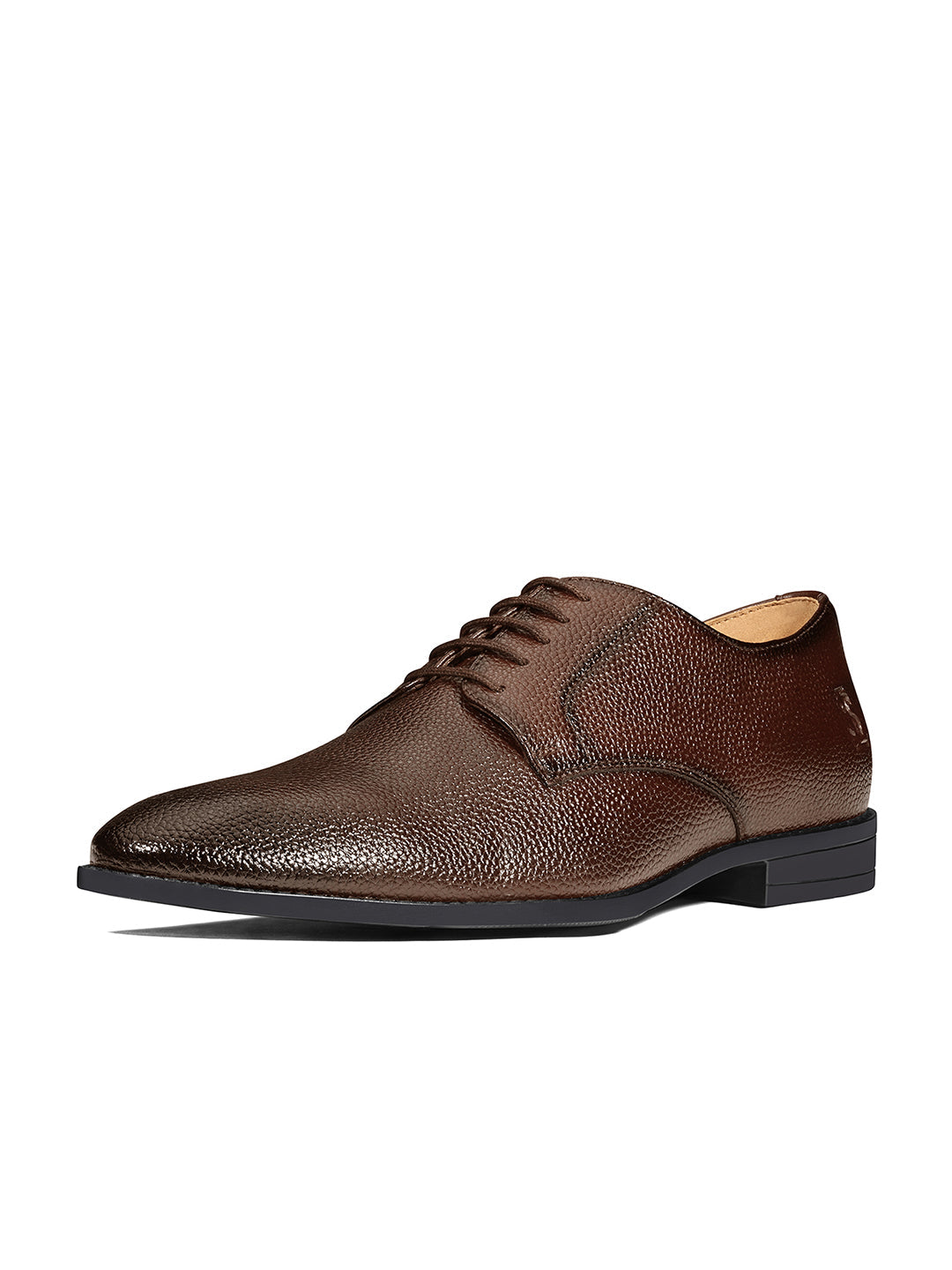 Brunette Brown Formal Lace-Up Derby Shoes