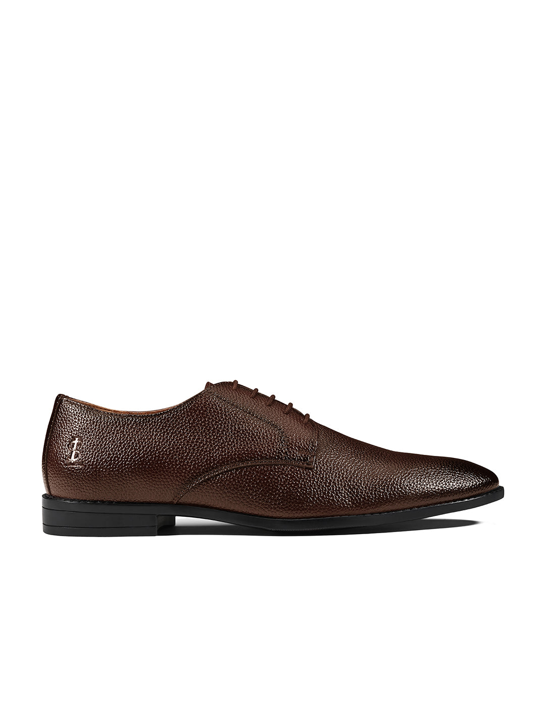 Brunette Brown Formal Lace-Up Derby Shoes
