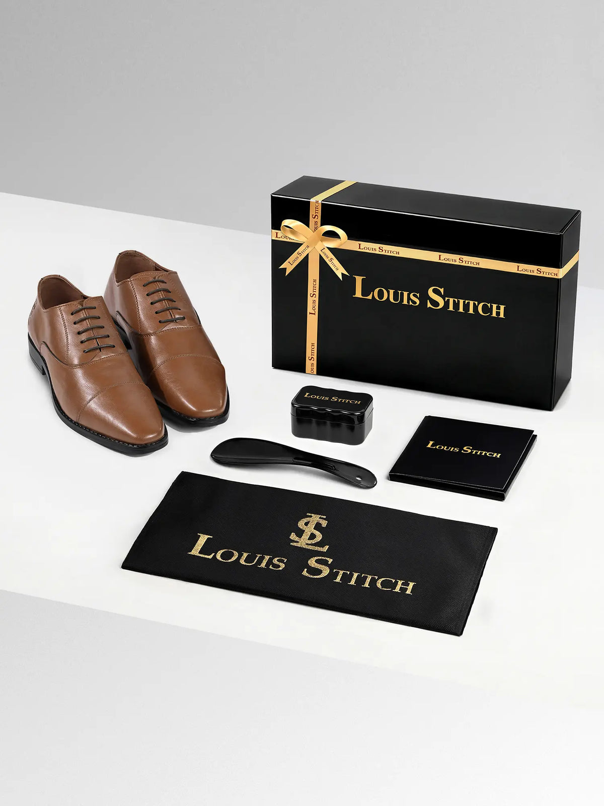 Russet Tan Egyptian Crust Leather Derby Shoes
