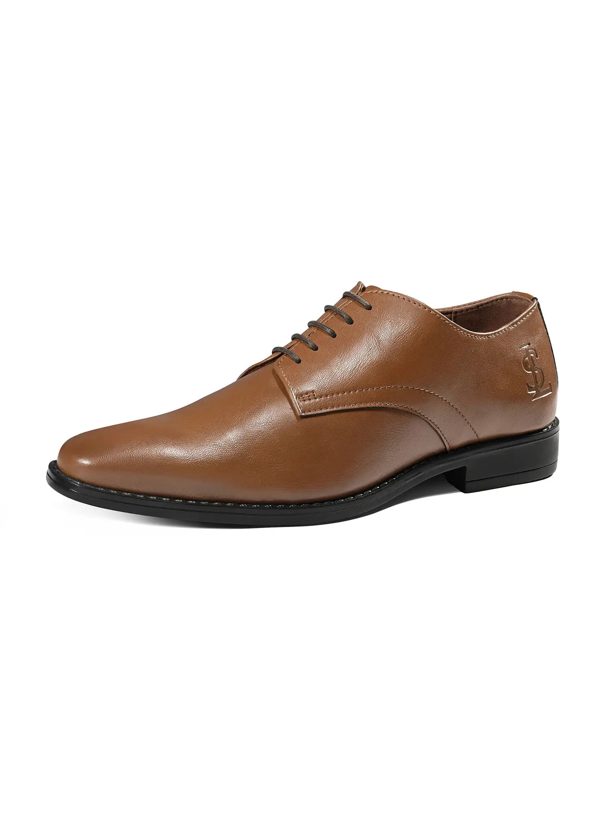 Russet Tan Egyptian Crust Leather Derby Shoes