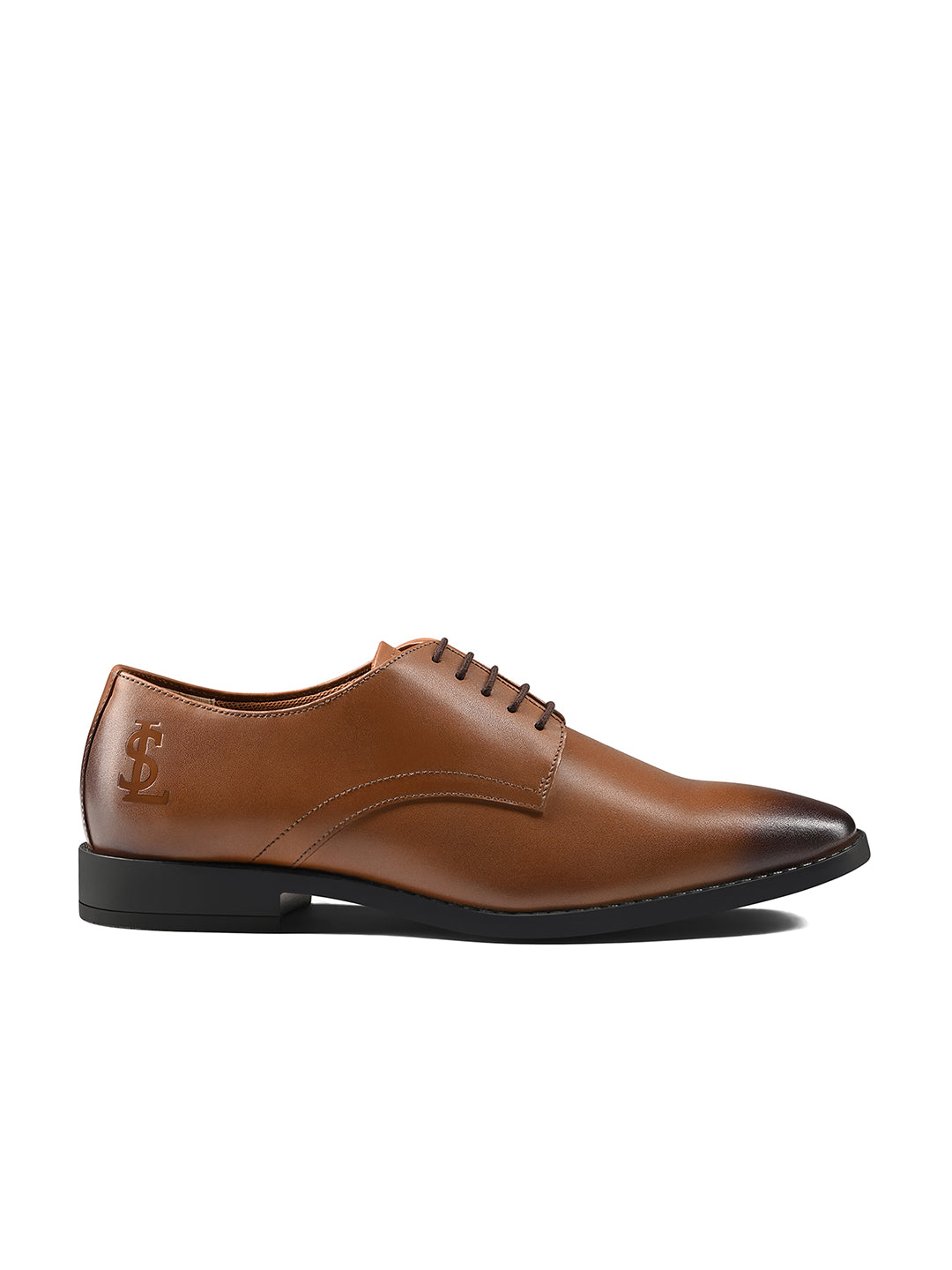 Russet Tan Egyptian Crust Leather Derby Shoes