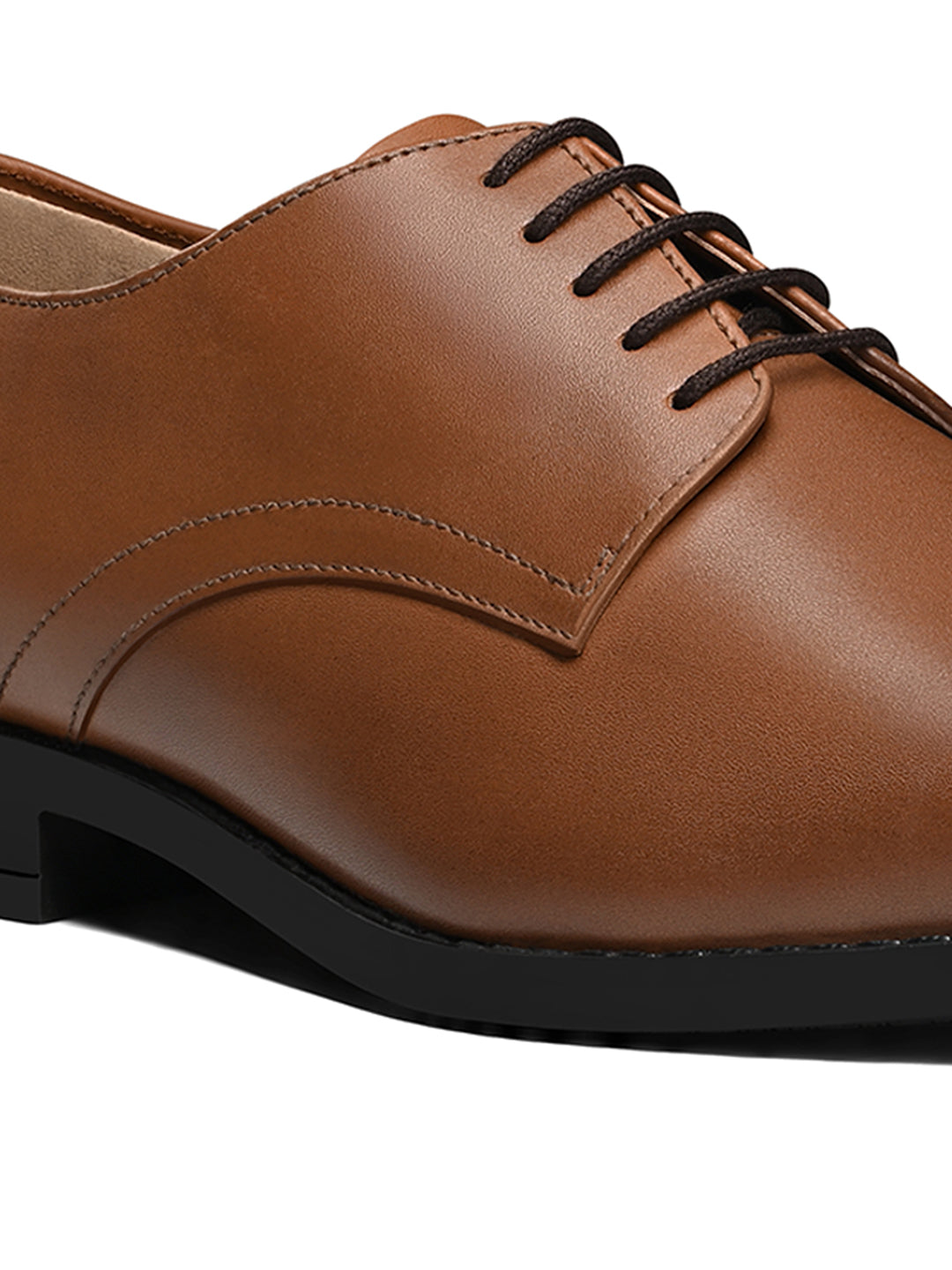 Russet Tan Egyptian Crust Leather Derby Shoes