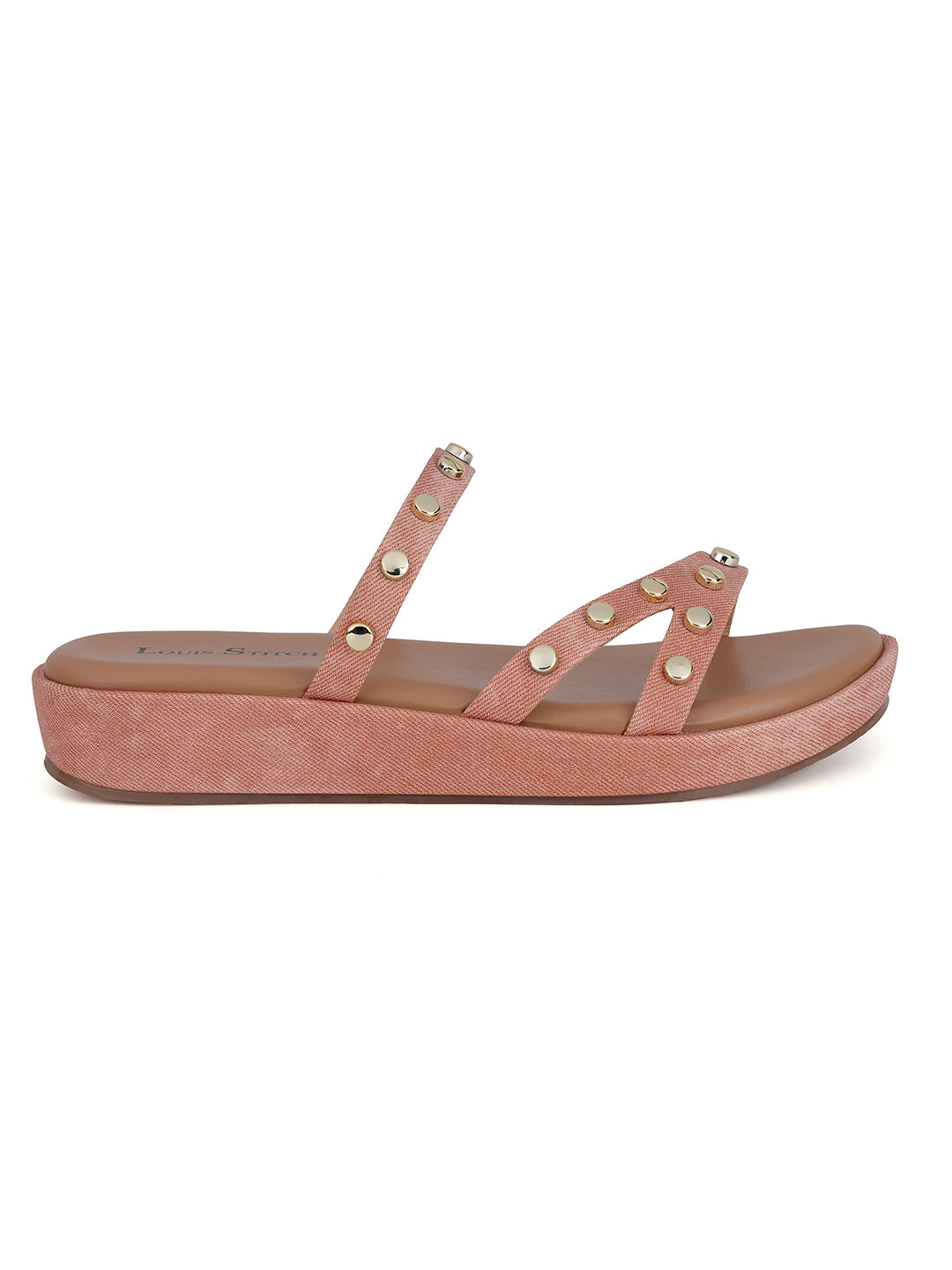 Women's Beads Straps Pink Lightweight Sandals