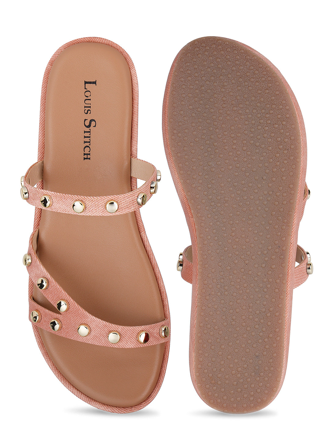 Women's Beads Straps Pink Lightweight Sandals