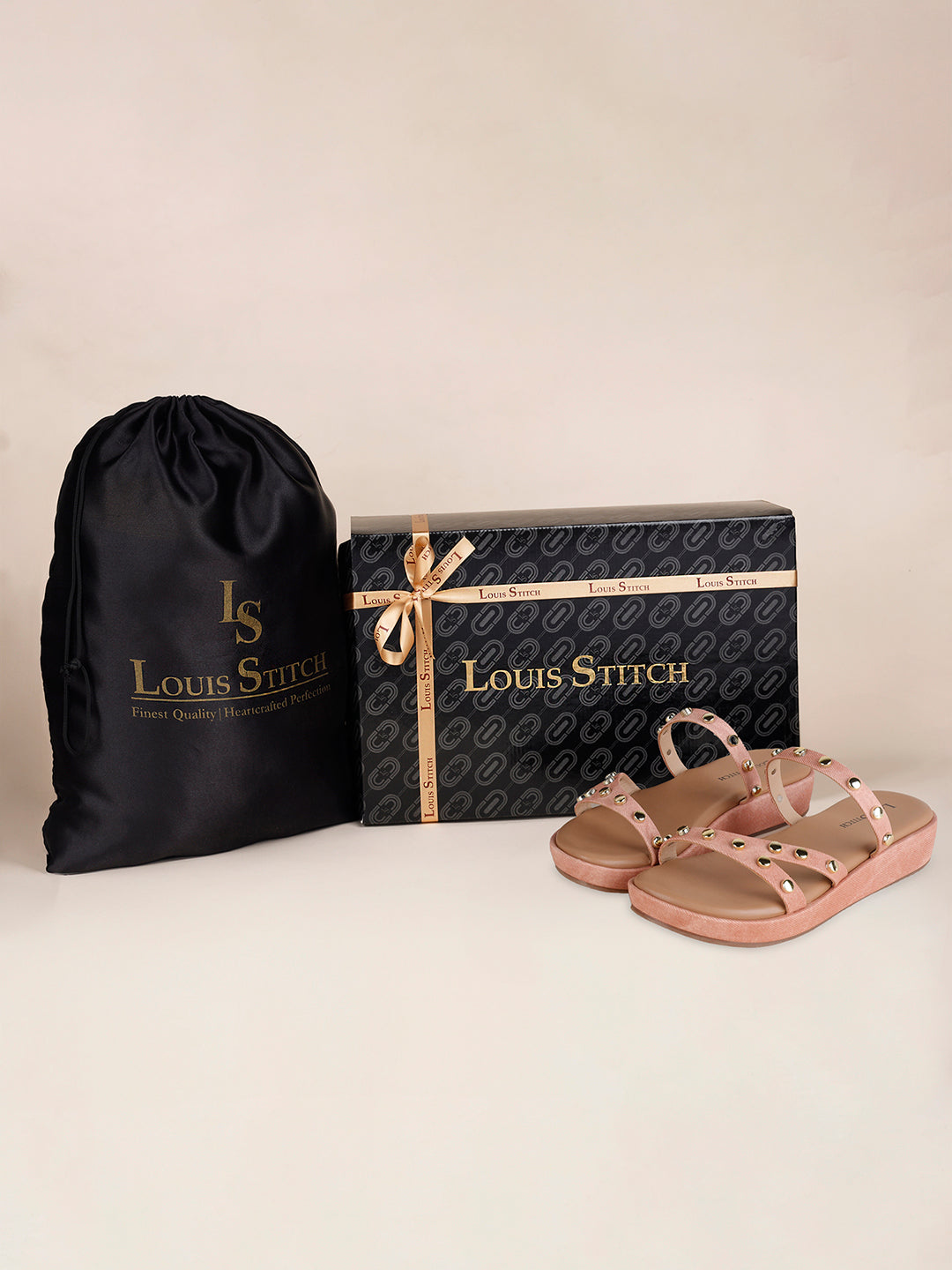 Women's Beads Straps Pink Lightweight Sandals