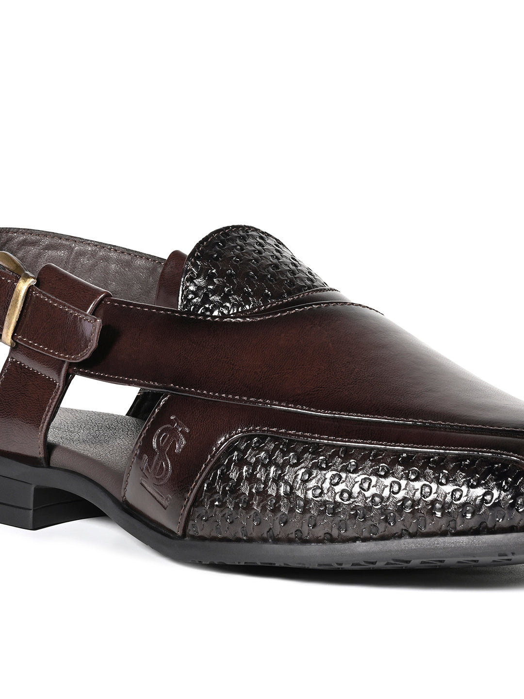 Brunette Brown Comfortable Ethnic Roman Sandals