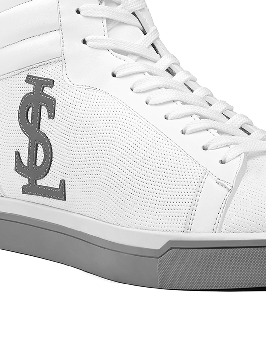 Polar White Casual Lightweight Mid-Top Lace-Up Sneaker
