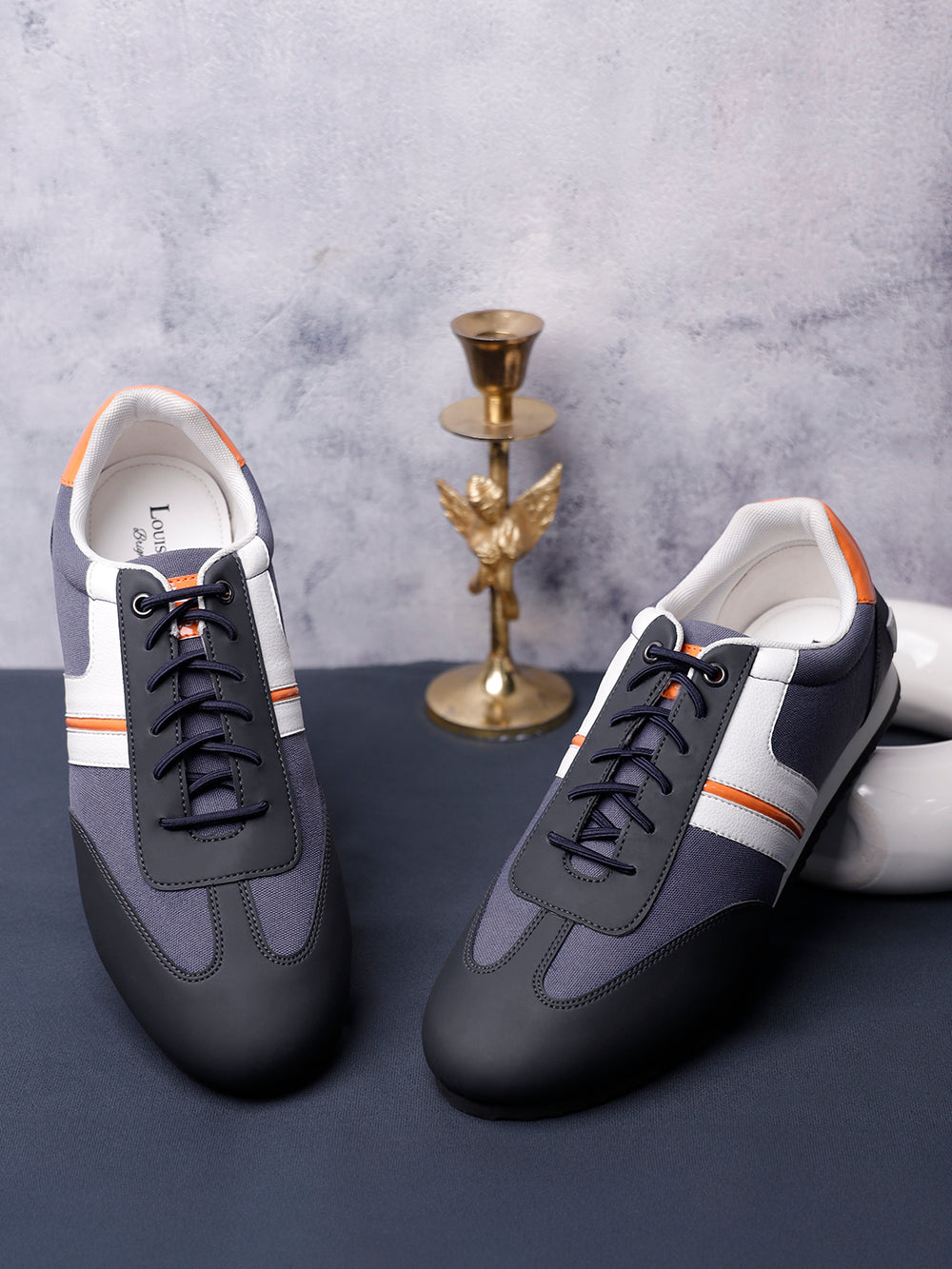 Blue Code Shoes Brazillian Blue Fashion Color Blocked Lace-Up Sneaker