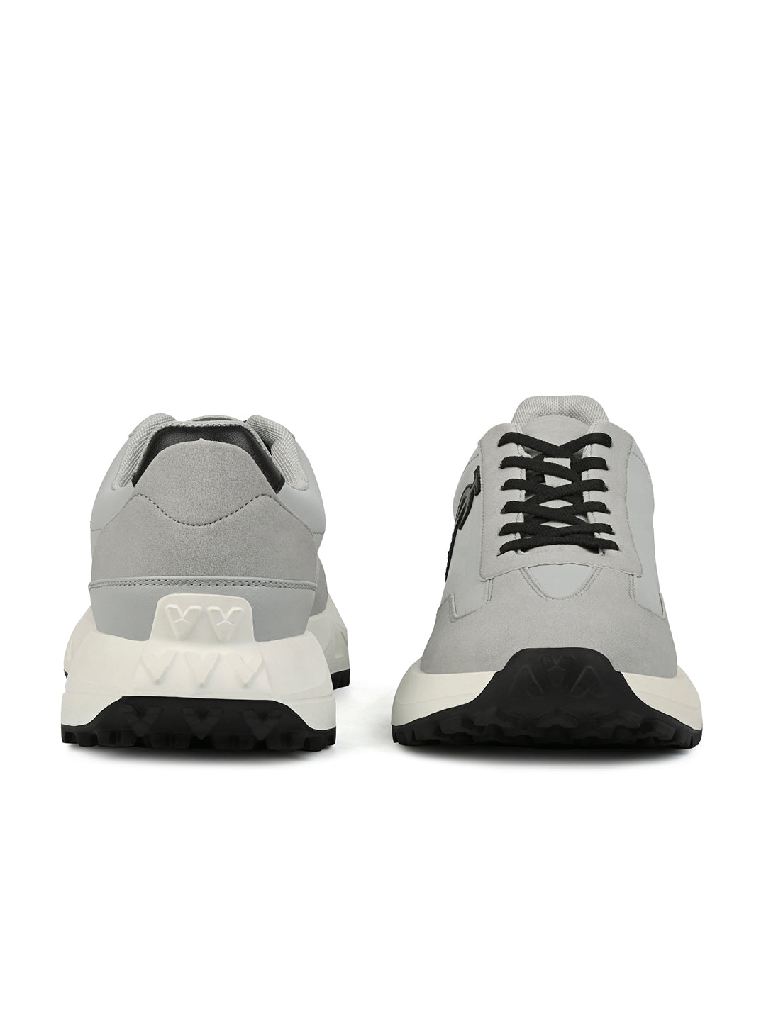 Ash Grey Casual Lightweight Lace-Up Sneakers
