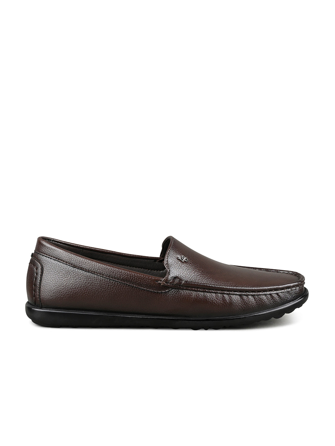 Brunette Brown Genuine Leather Formal Slip-On Loafers