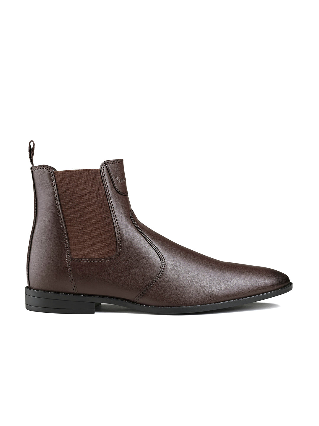 Brunette Brown Dual Tone Handcrafted Chelsea Boots
