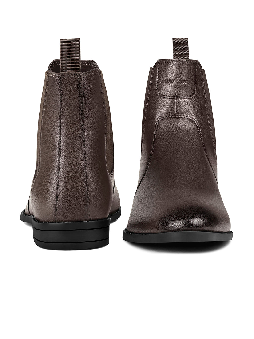 Brunette Brown Dual Tone Handcrafted Chelsea Boots