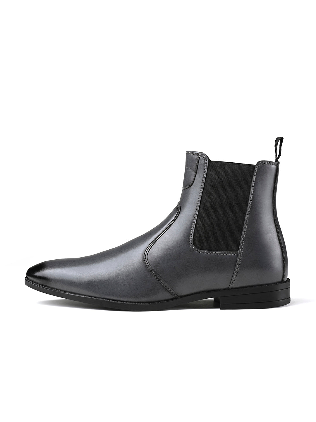 Ash Grey Dual Tone Handcrafted Chelsea Boots