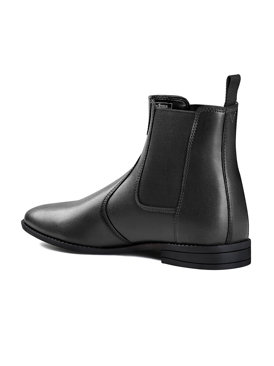 Obsidian Black Dual Tone Handcrafted Chelsea Boots