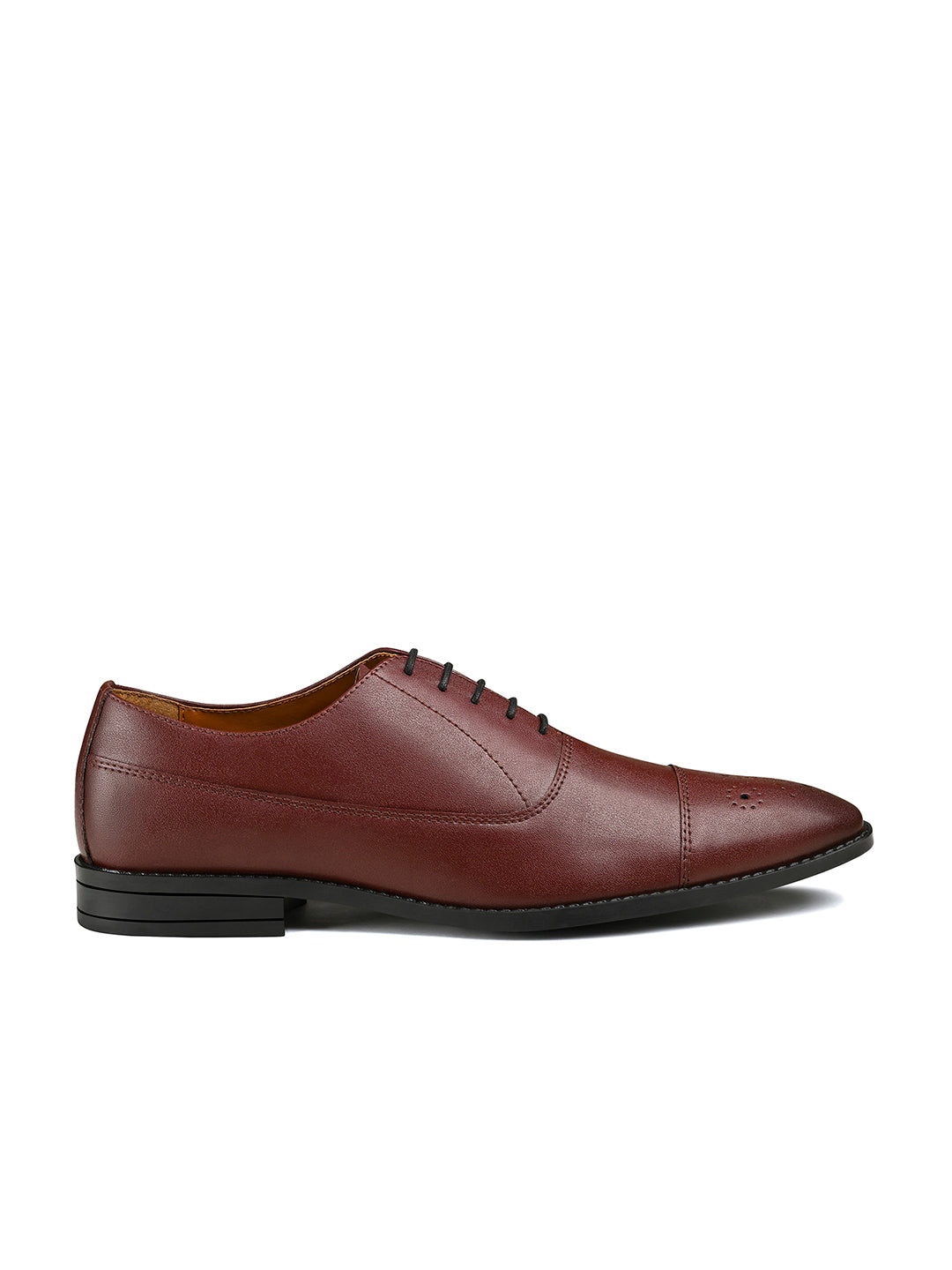 Rosewood Handcrafted Captoe Style Comfortable Laceups Shoes