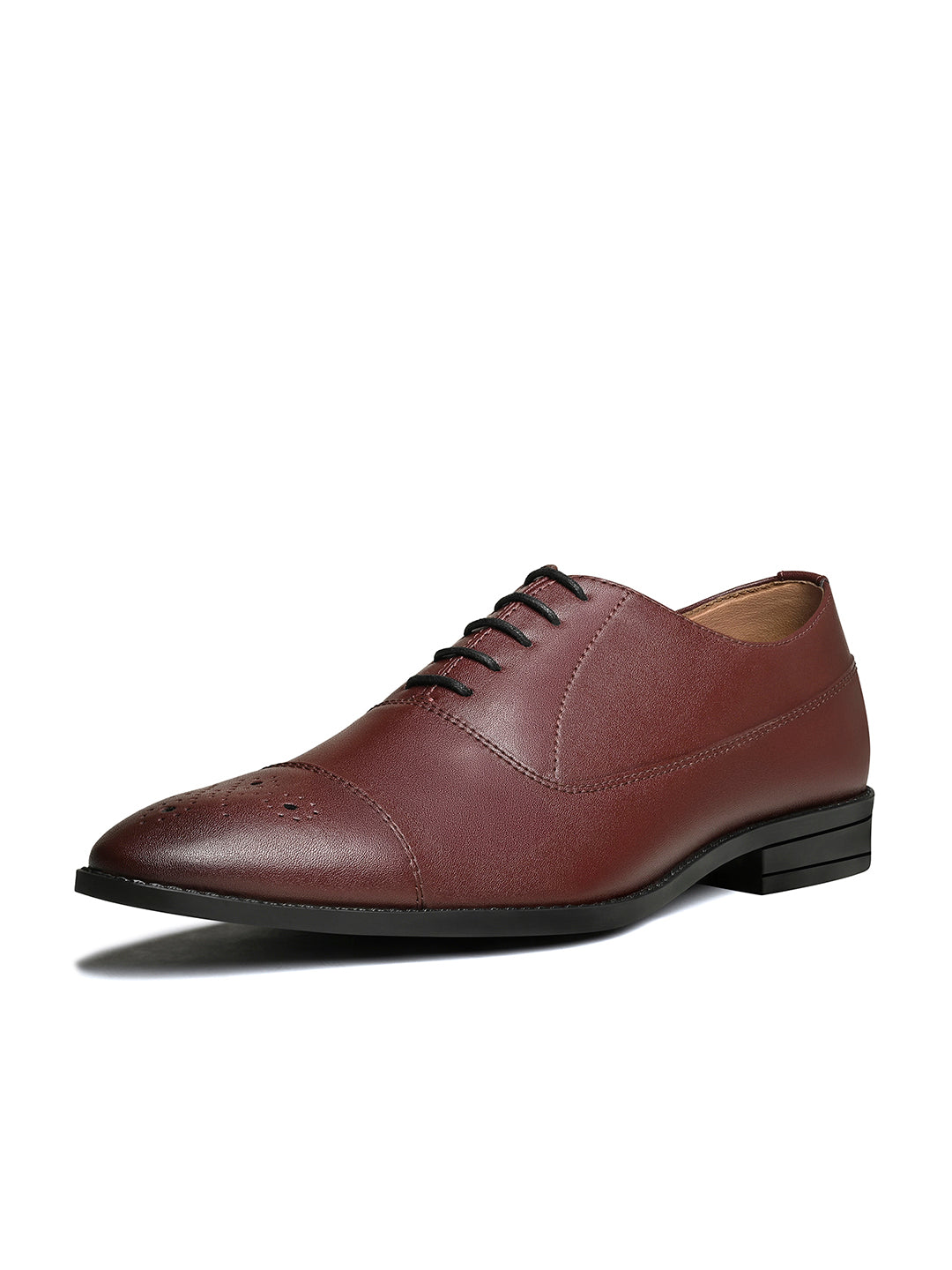Rosewood Handcrafted Captoe Style Comfortable Laceups Shoes