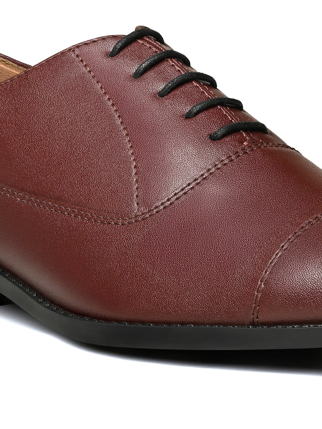 Rosewood Handcrafted Captoe Style Comfortable Laceups Shoes