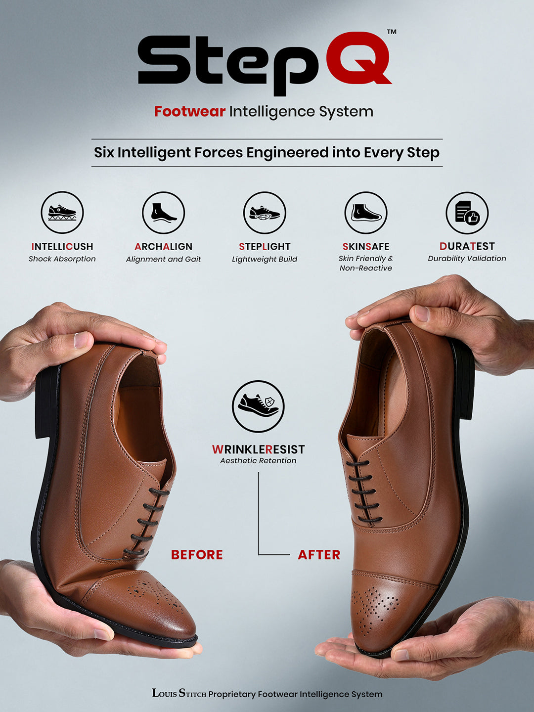 Russet Tan Handcrafted Captoe Style Comfortable Laceups Shoes