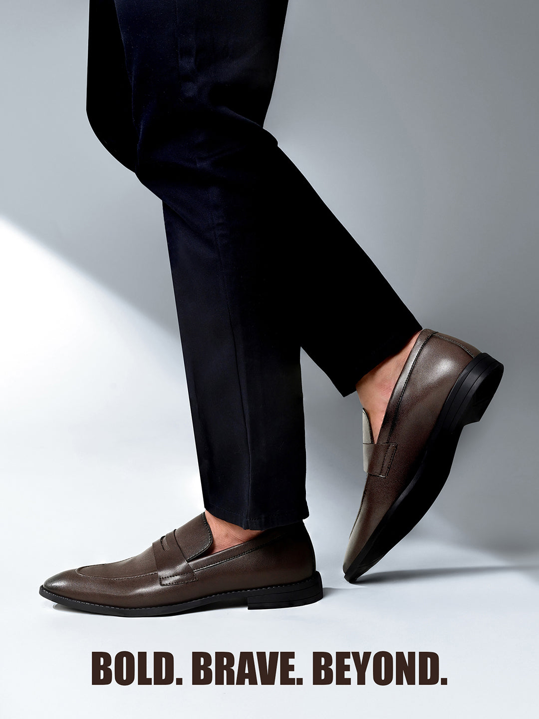 Brunette Brown Slipon Style Comfortable Moccasin