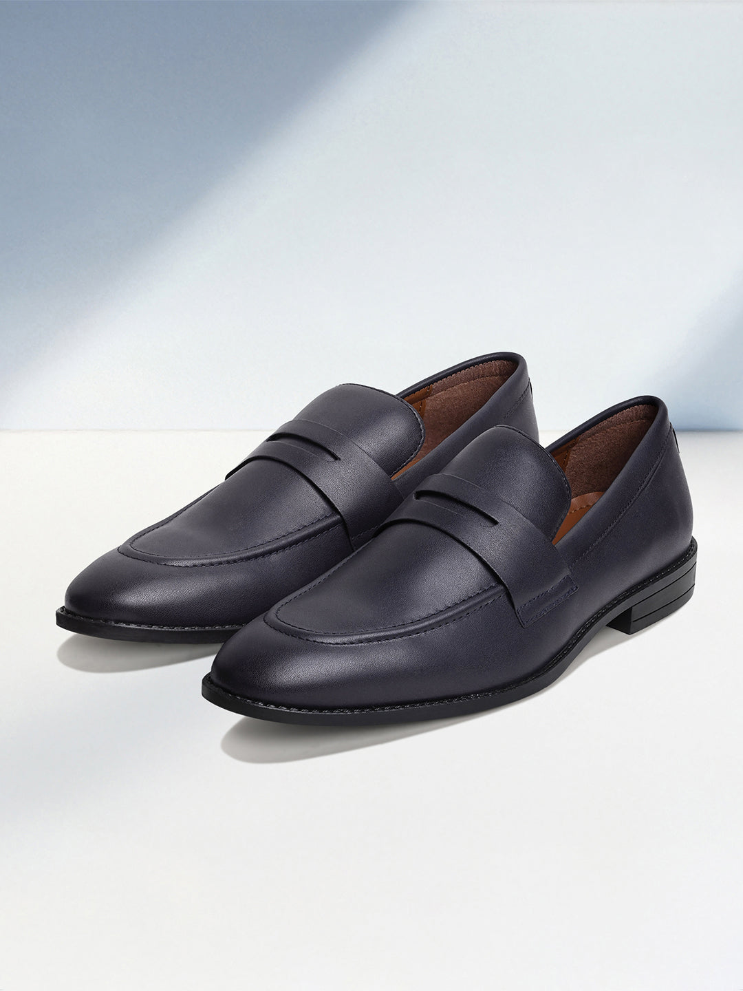 Federal Blue Slipon Style Comfortable Moccasin