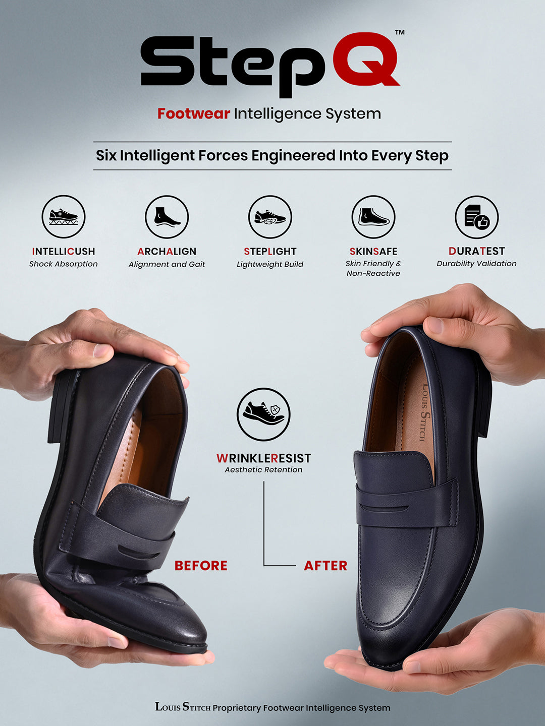 Federal Blue Slipon Style Comfortable Moccasin