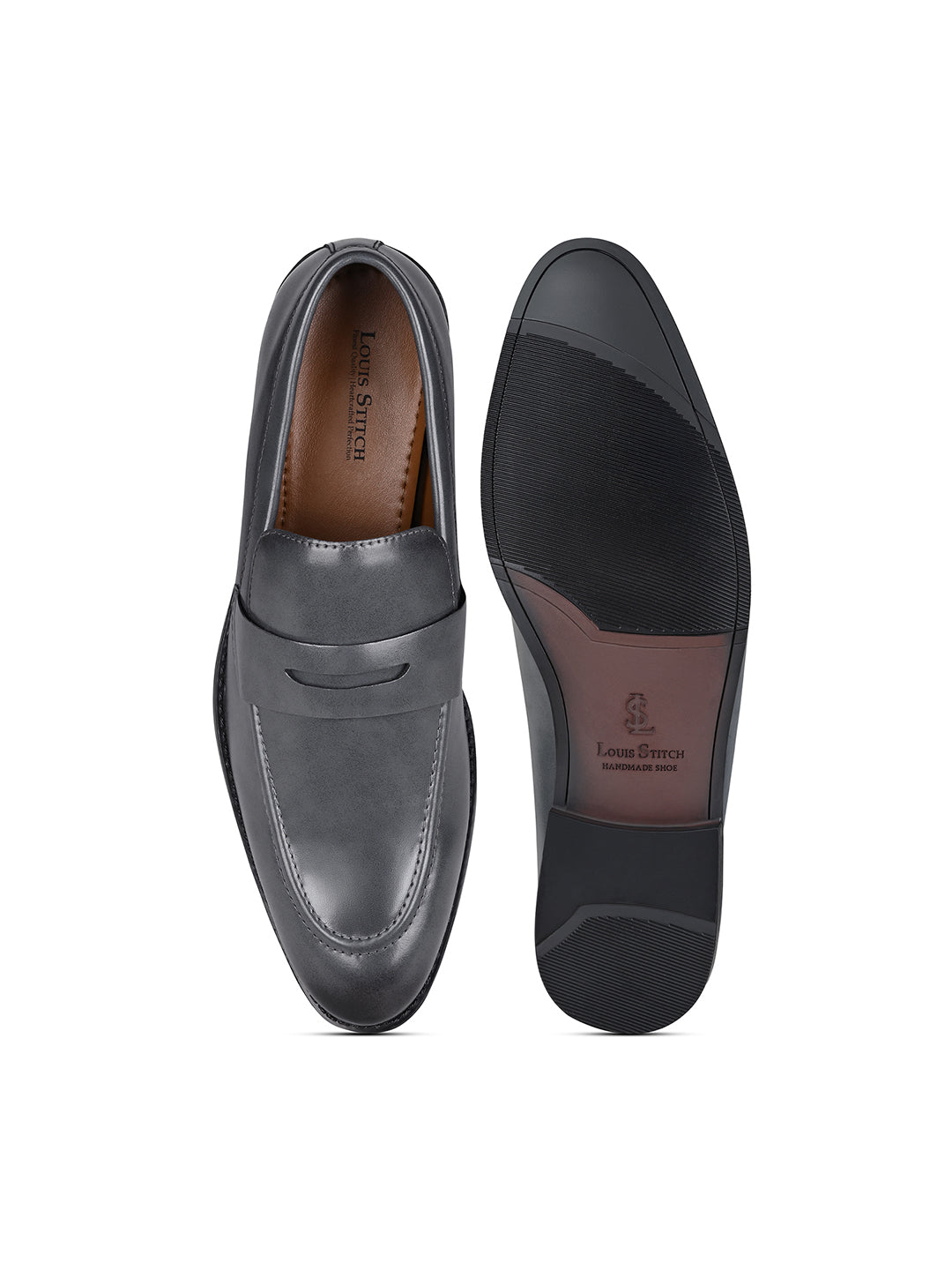 Ash Grey Slipon Style Comfortable Moccasin