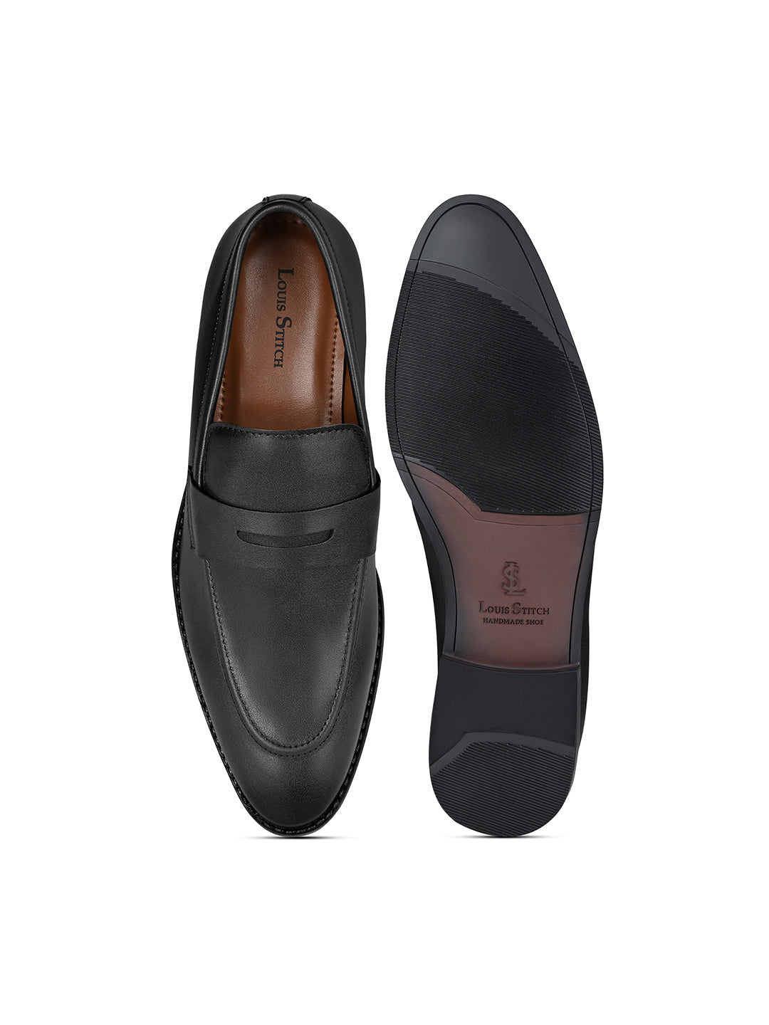 Obsidian Black Slipon Style Comfortable Moccasin