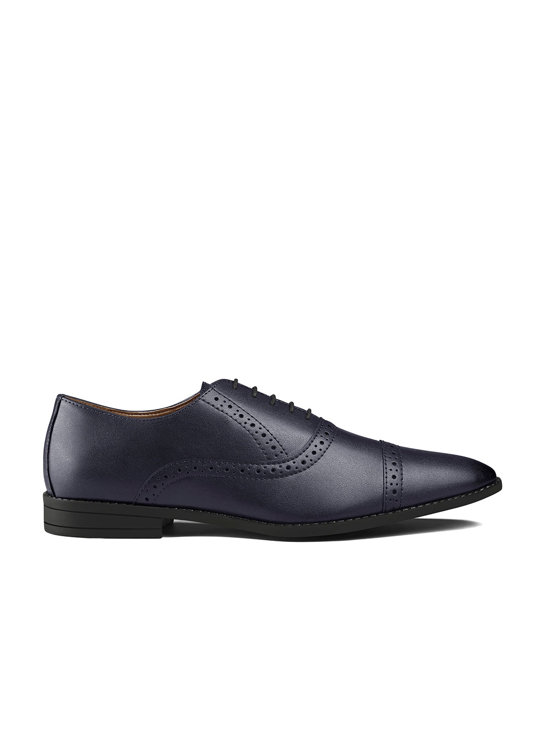 Federal Blue Oxford Style Comfortable Formal Laceup Shoes
