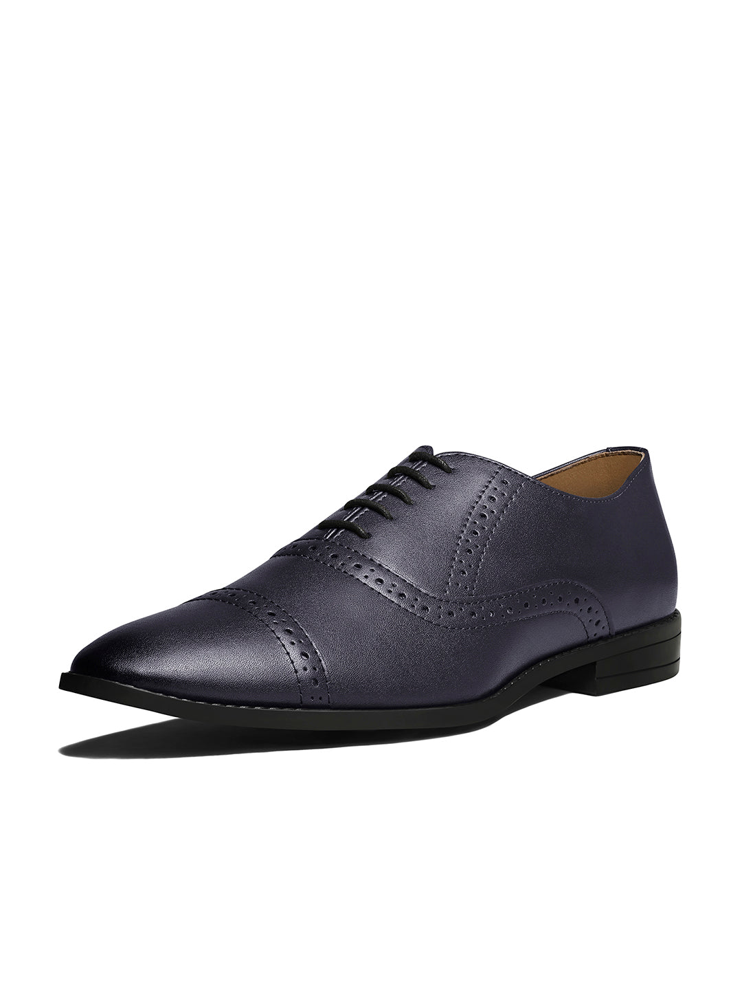 Federal Blue Oxford Style Comfortable Formal Laceup Shoes