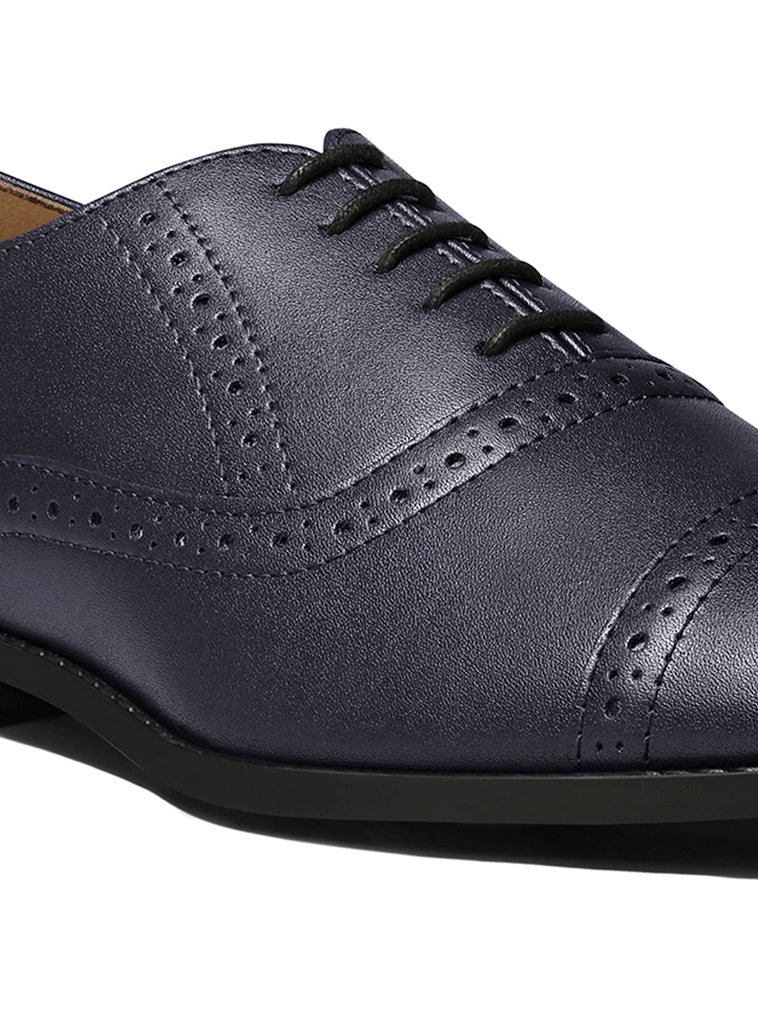 Federal Blue Oxford Style Comfortable Formal Laceup Shoes