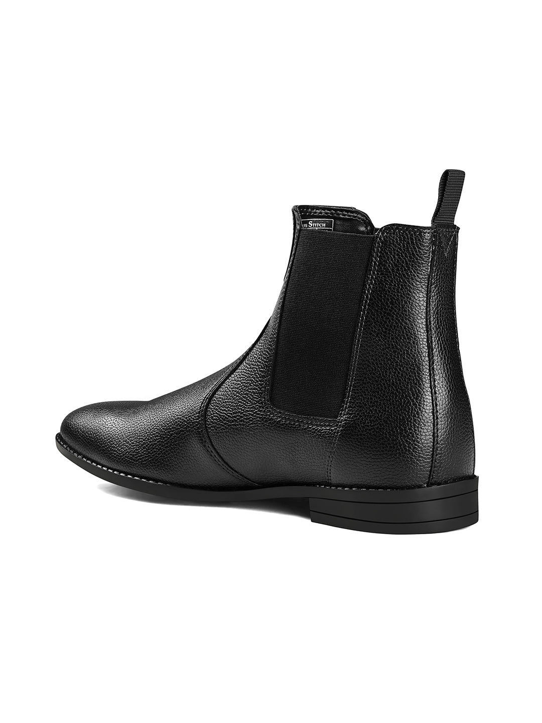 Obsidian Black Handcrafted Chelsea Milled Boots