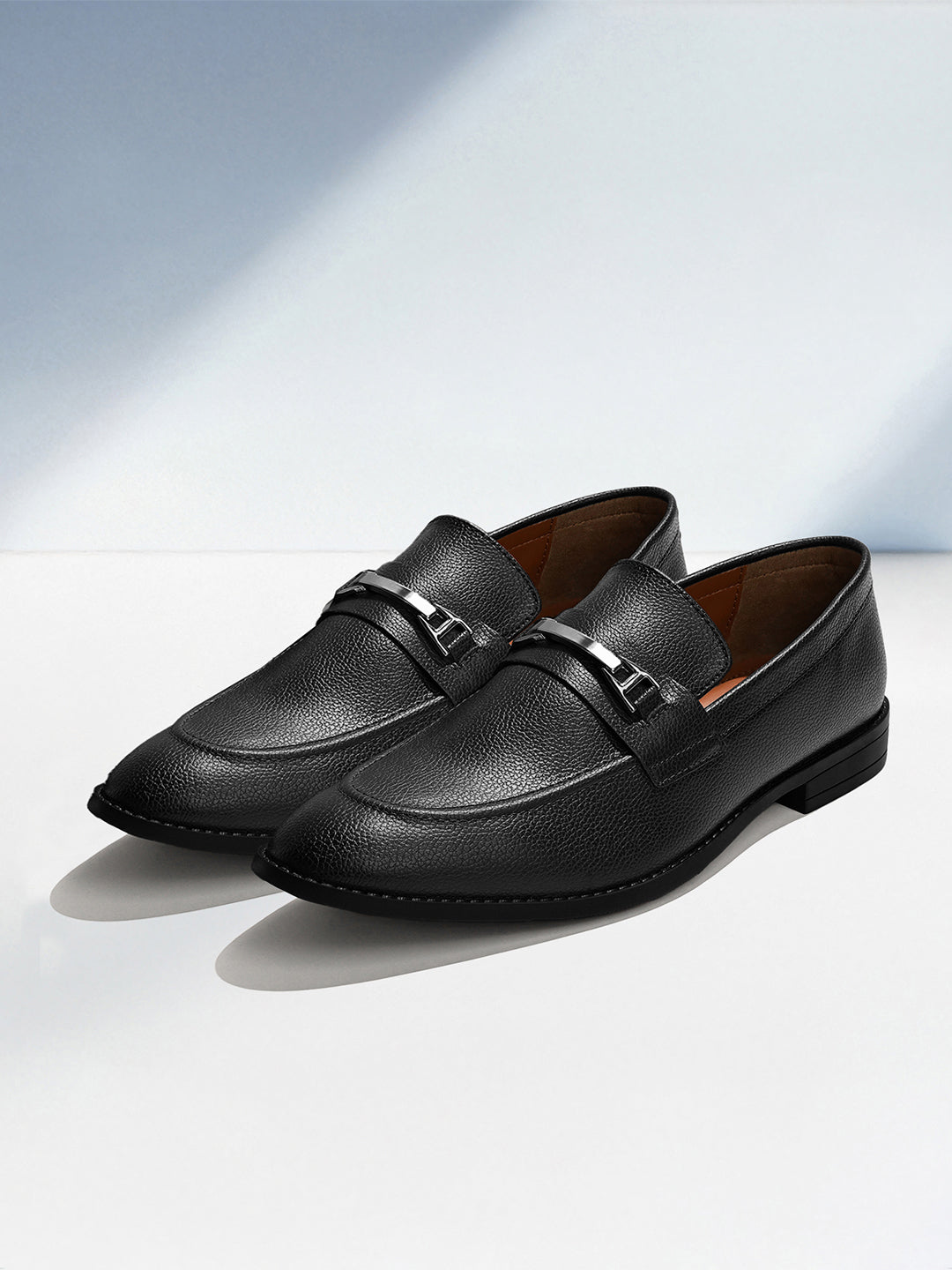 Jet Black Handcrafted Slipon Style Comfortable Moccasins