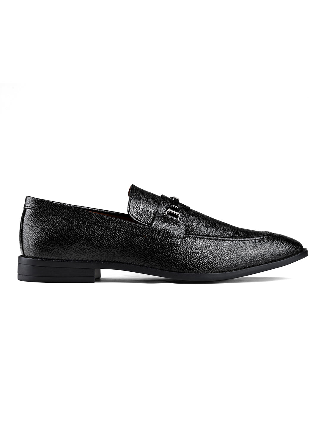 Jet Black Handcrafted Slipon Style Comfortable Moccasin