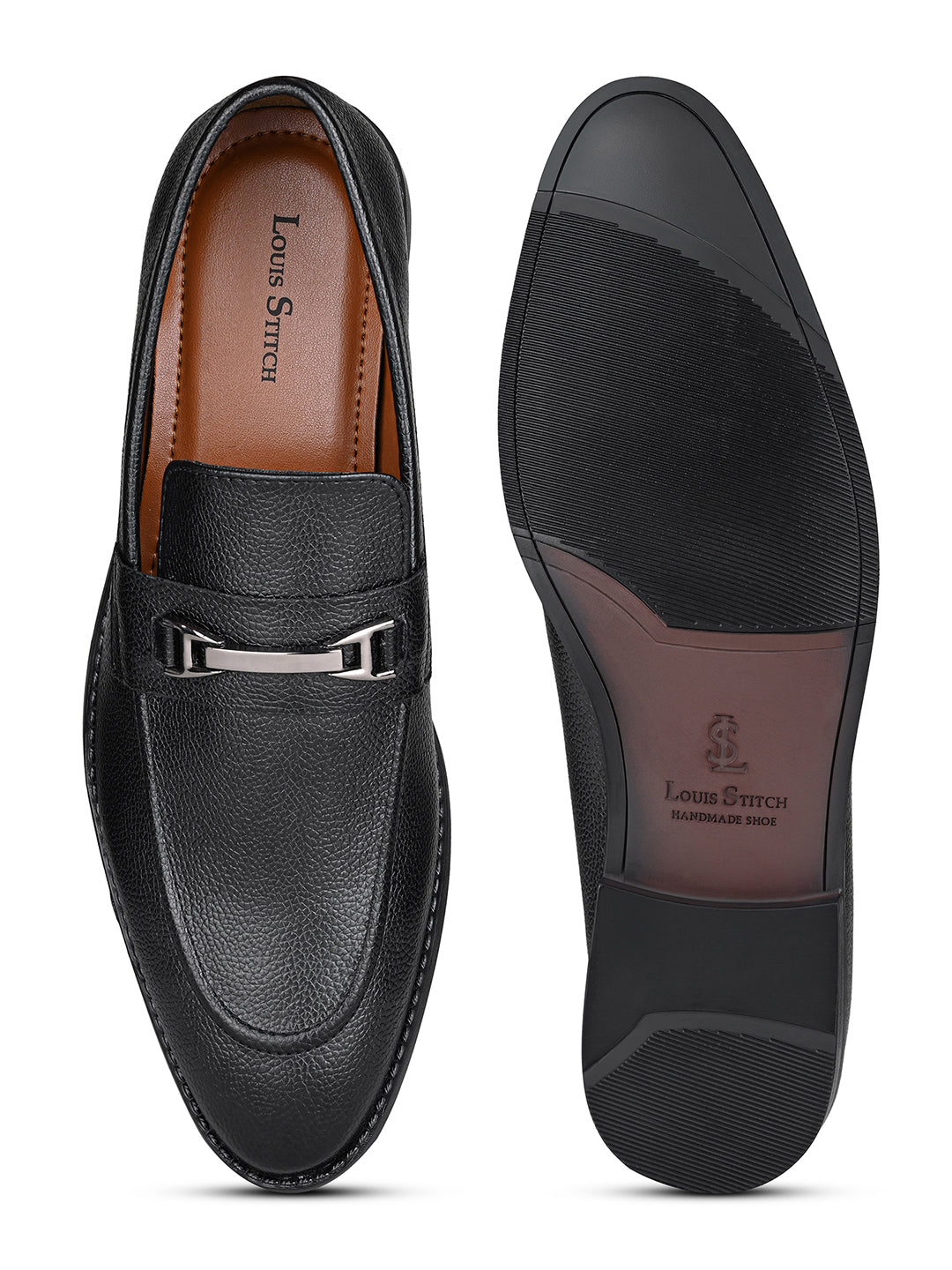 Jet Black Handcrafted Slipon Style Comfortable Moccasin
