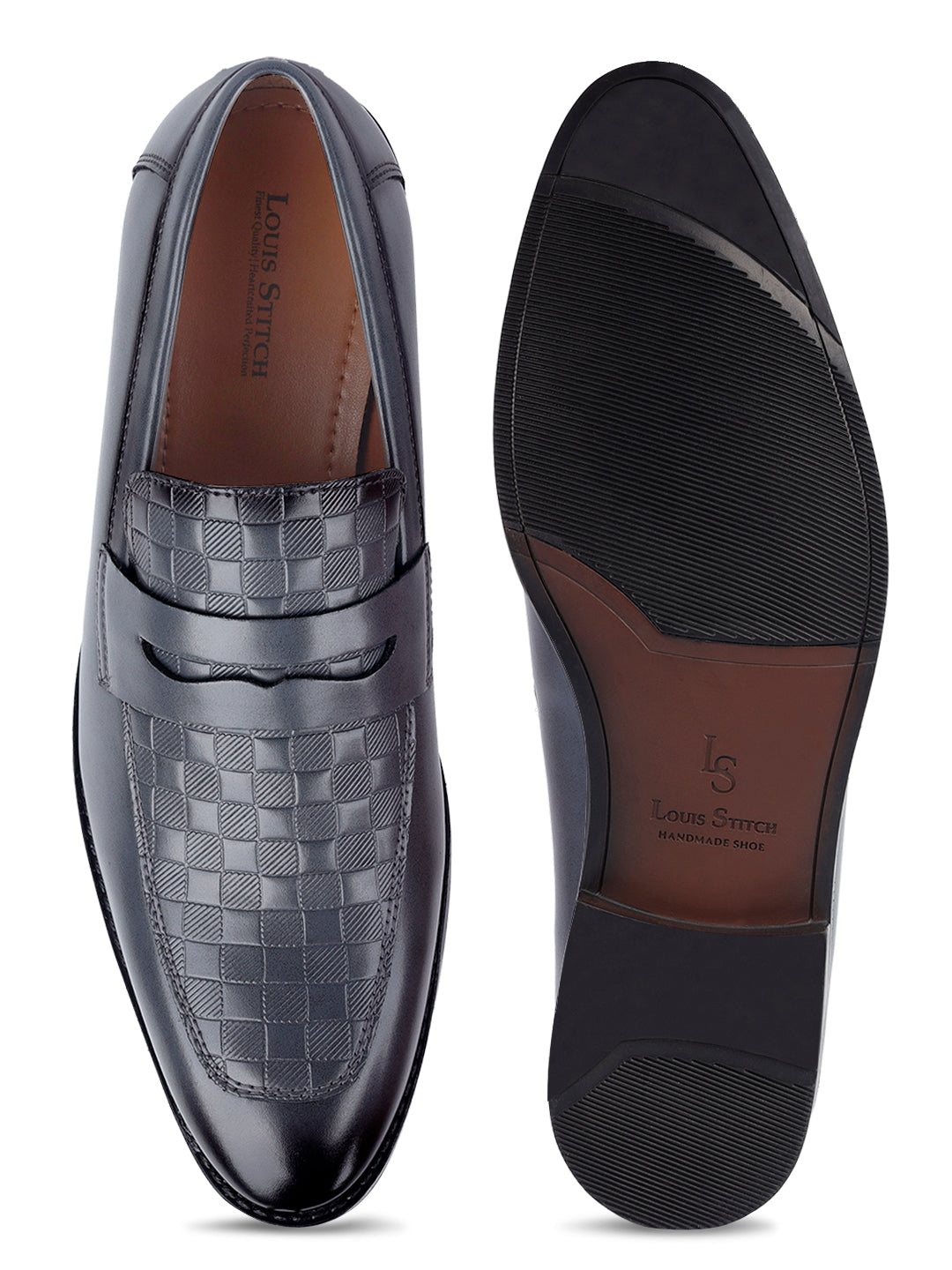 Ash Grey Handcrafted Moccasins Slipons