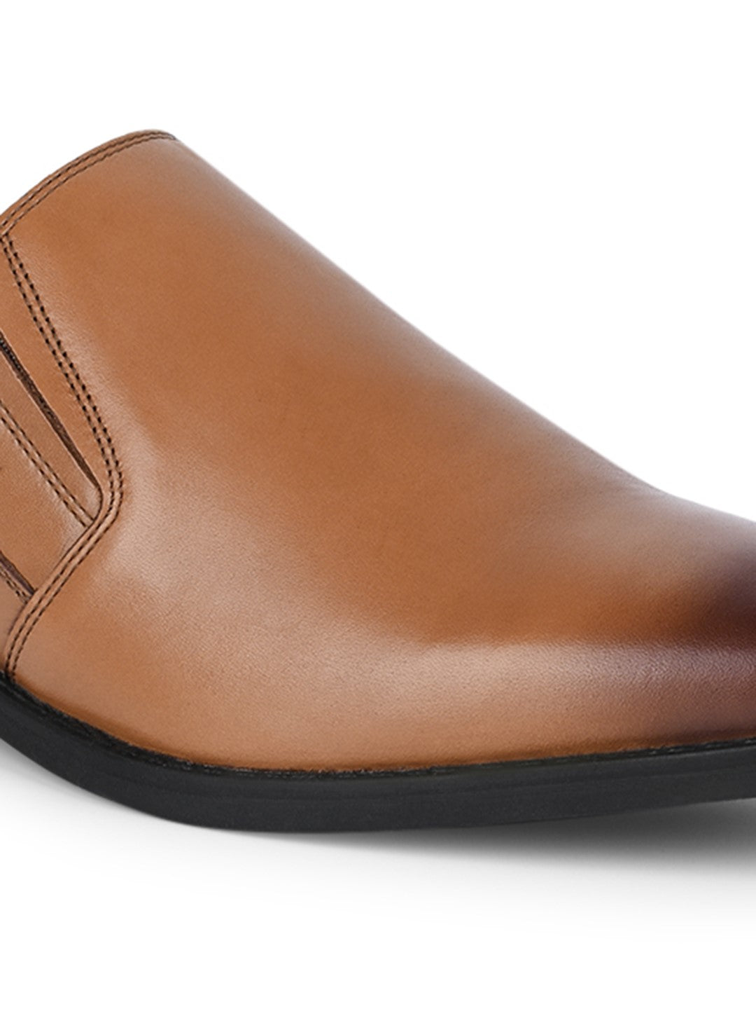 British Tan Egyptian Crust Leather Slip-On Shoes