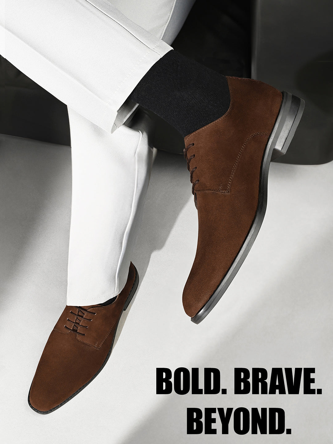 Brunette Brown Italian Suede Leather British Style Handcrafted Casual Shoe