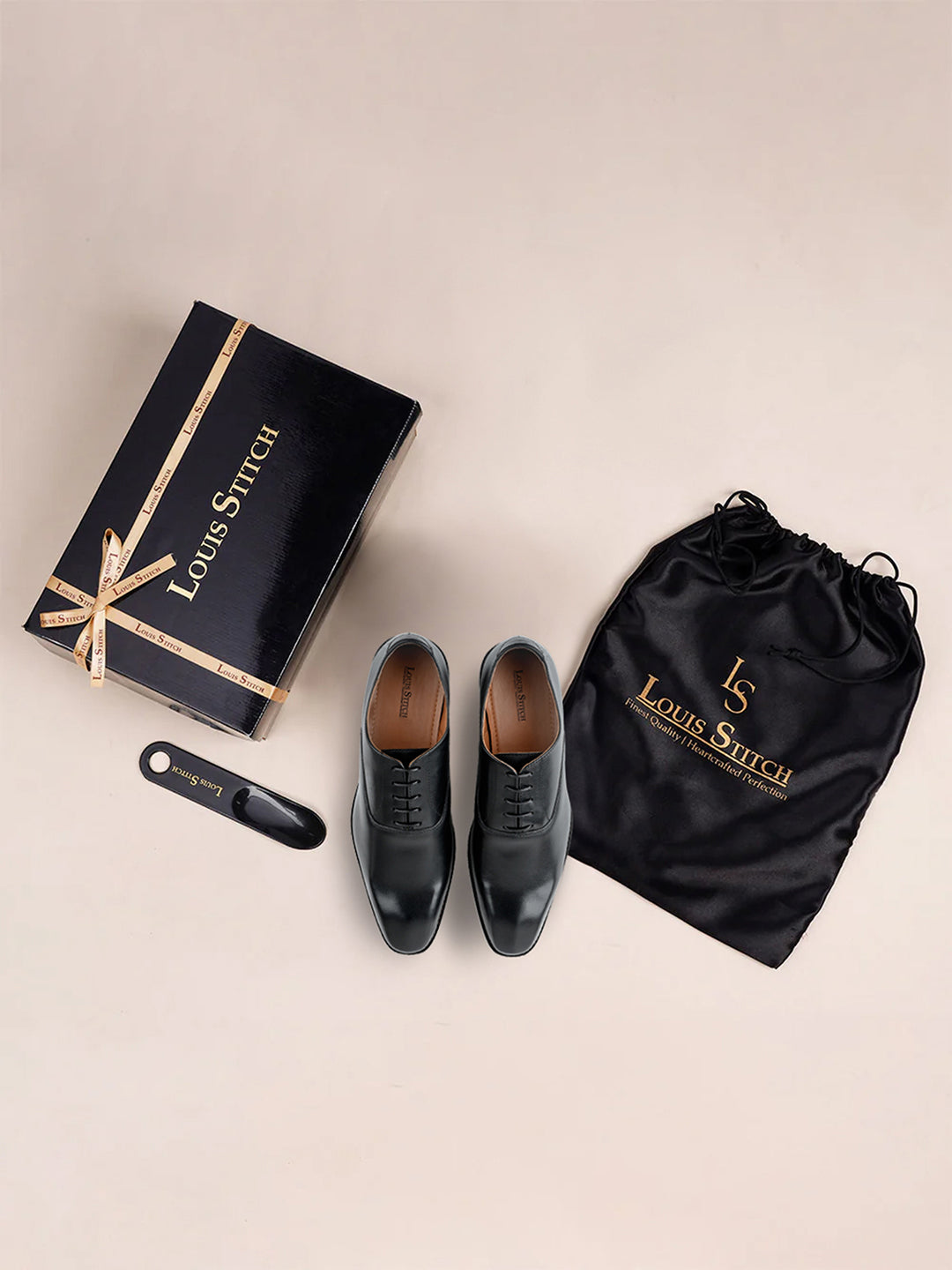 Jet Black Italian Crust Leather Formal Derbys