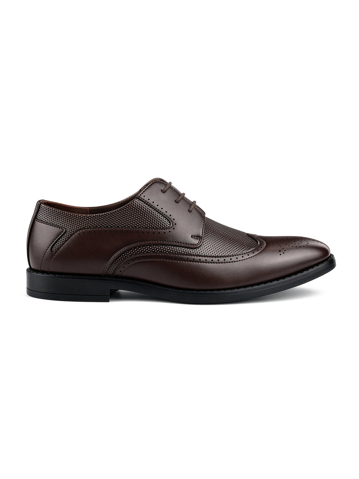 Brunette Brown Formal Brogue Lace-Up Shoes