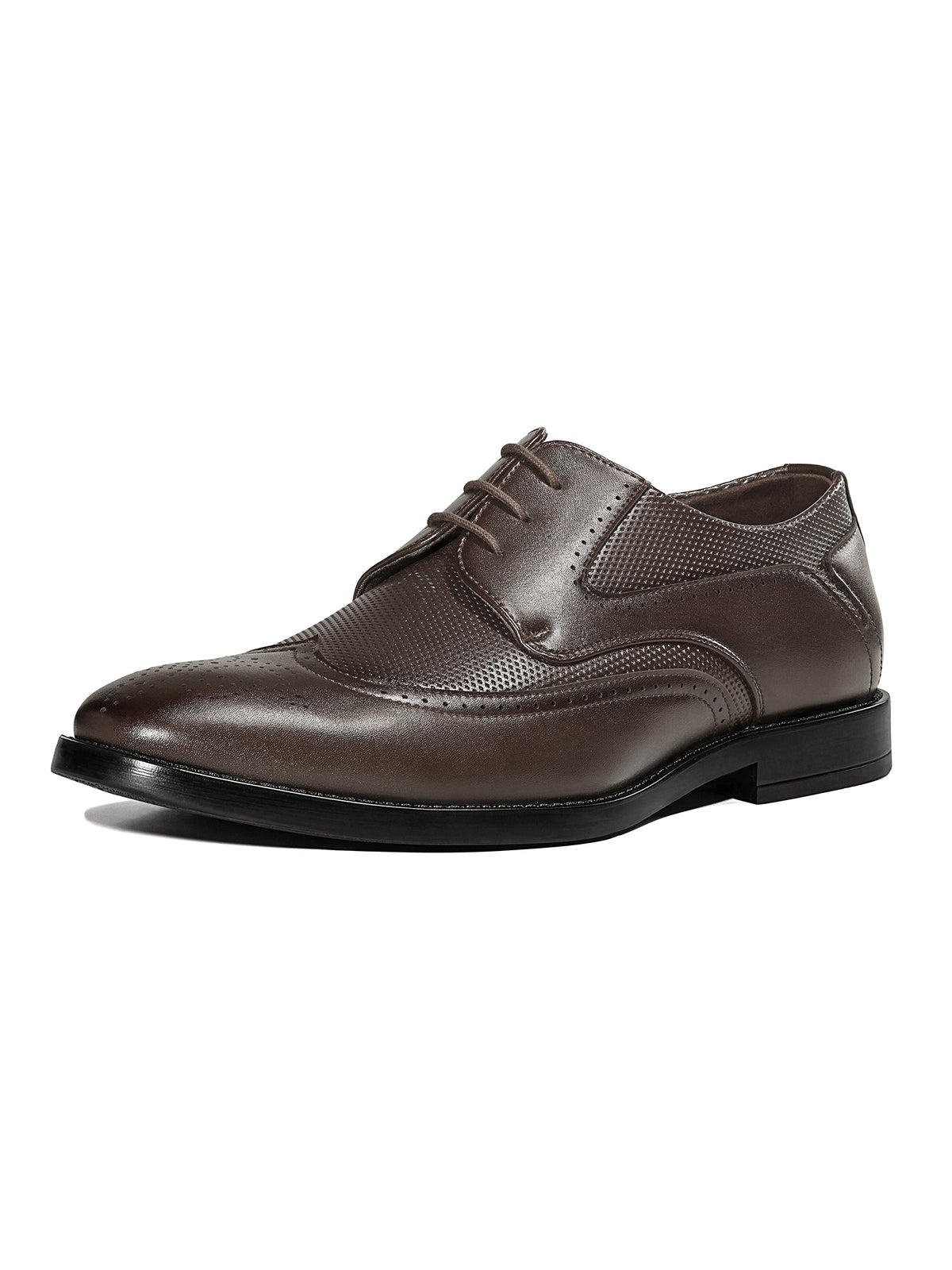 Brunette Brown Formal Brogue Lace-Up Shoes
