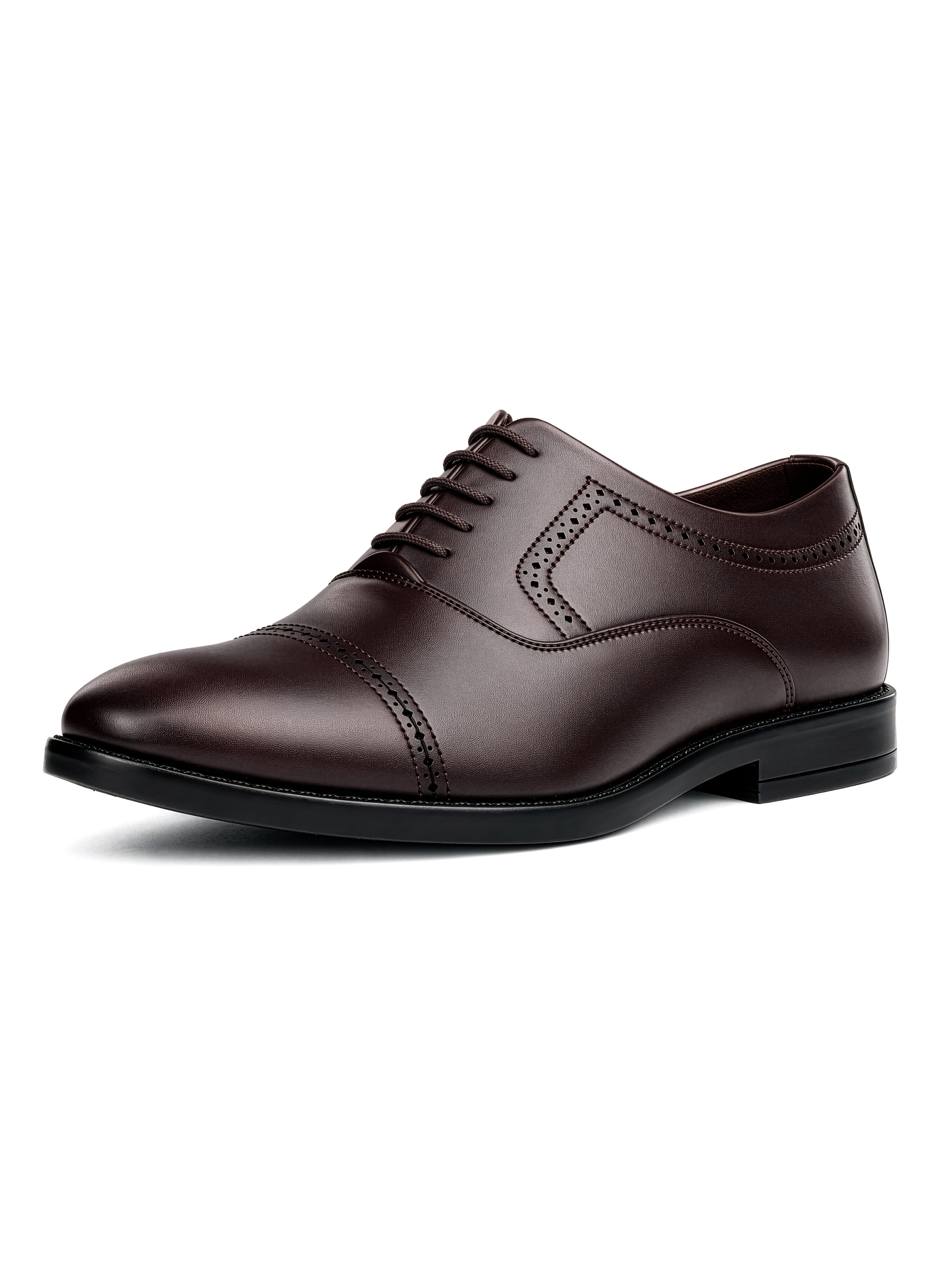 Brunette Brown Formal Oxford Lace-Up Shoes