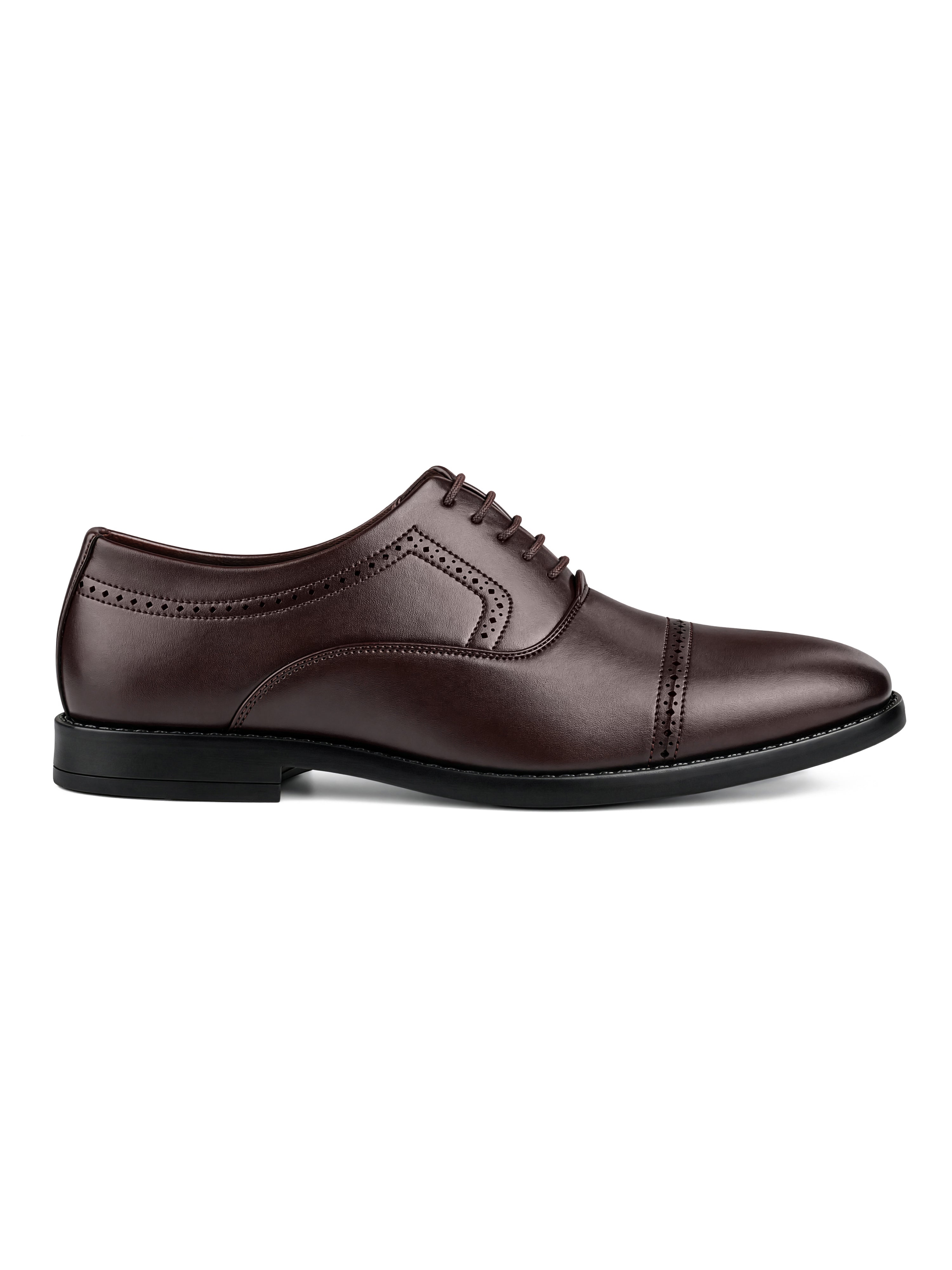 Brunette Brown Formal Oxford Lace-Up Shoes
