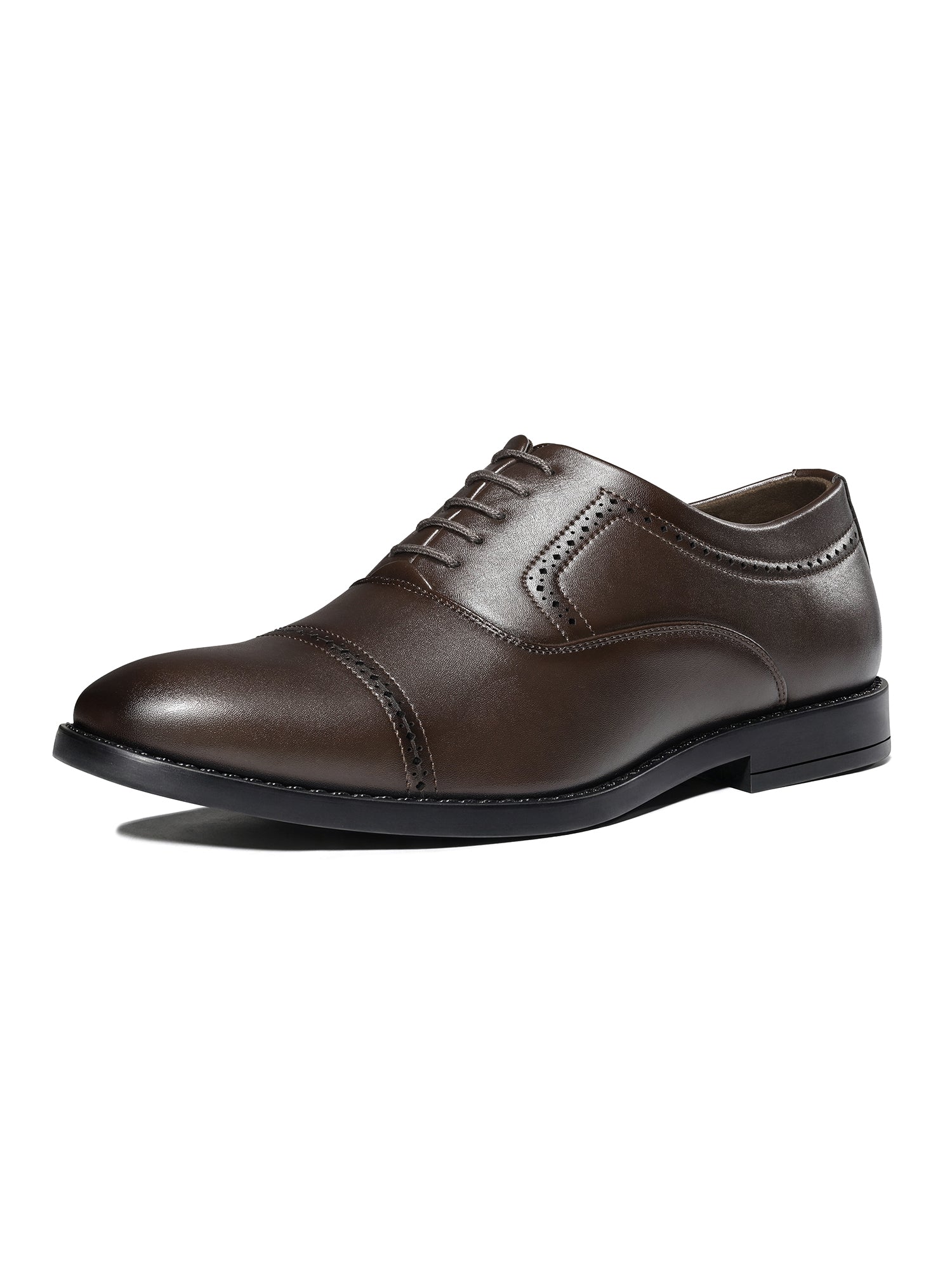 Brunette Brown Formal Oxford Lace-Up Shoes