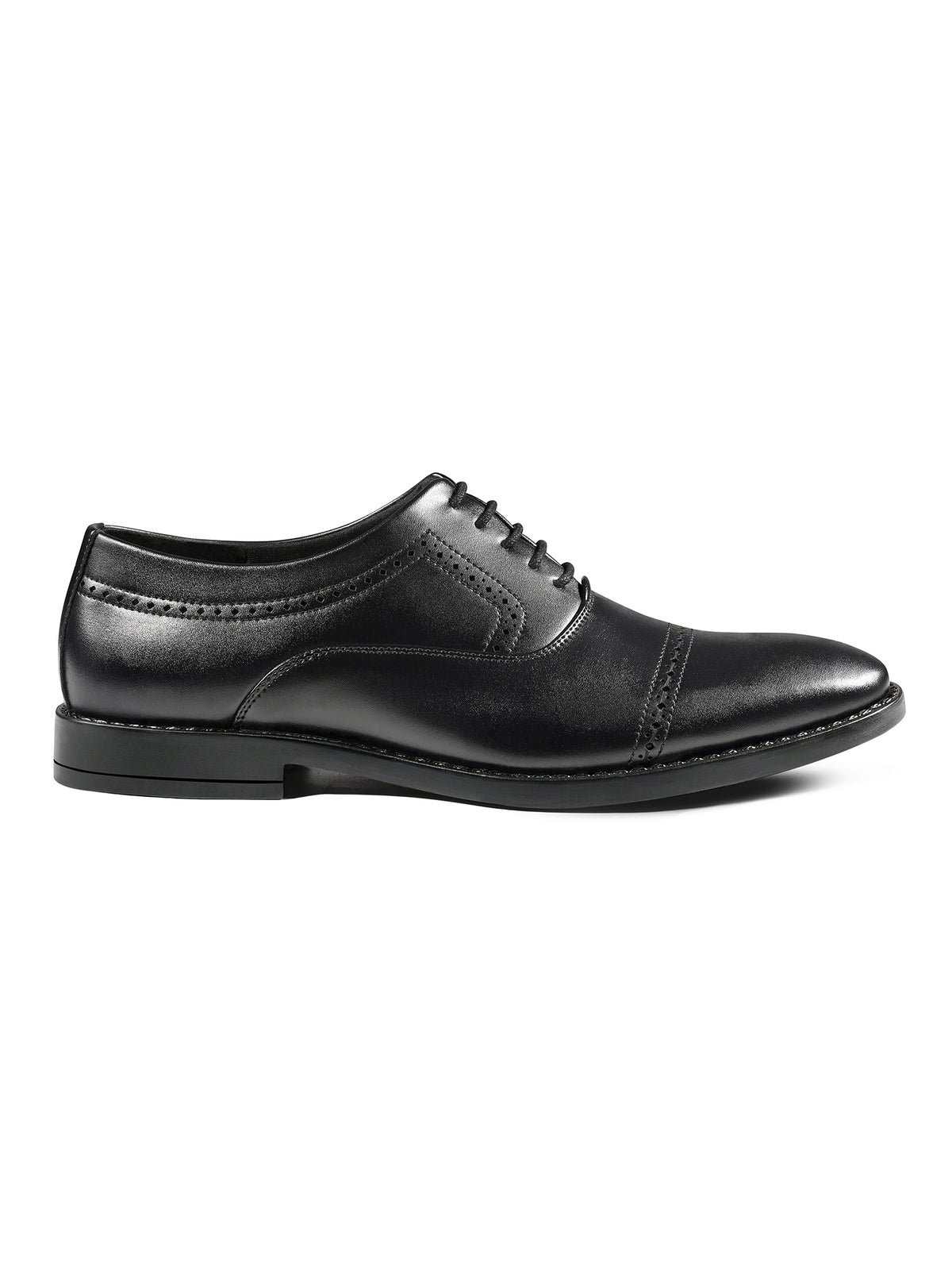 Jet Black Formal Oxford Lace-Up Shoes