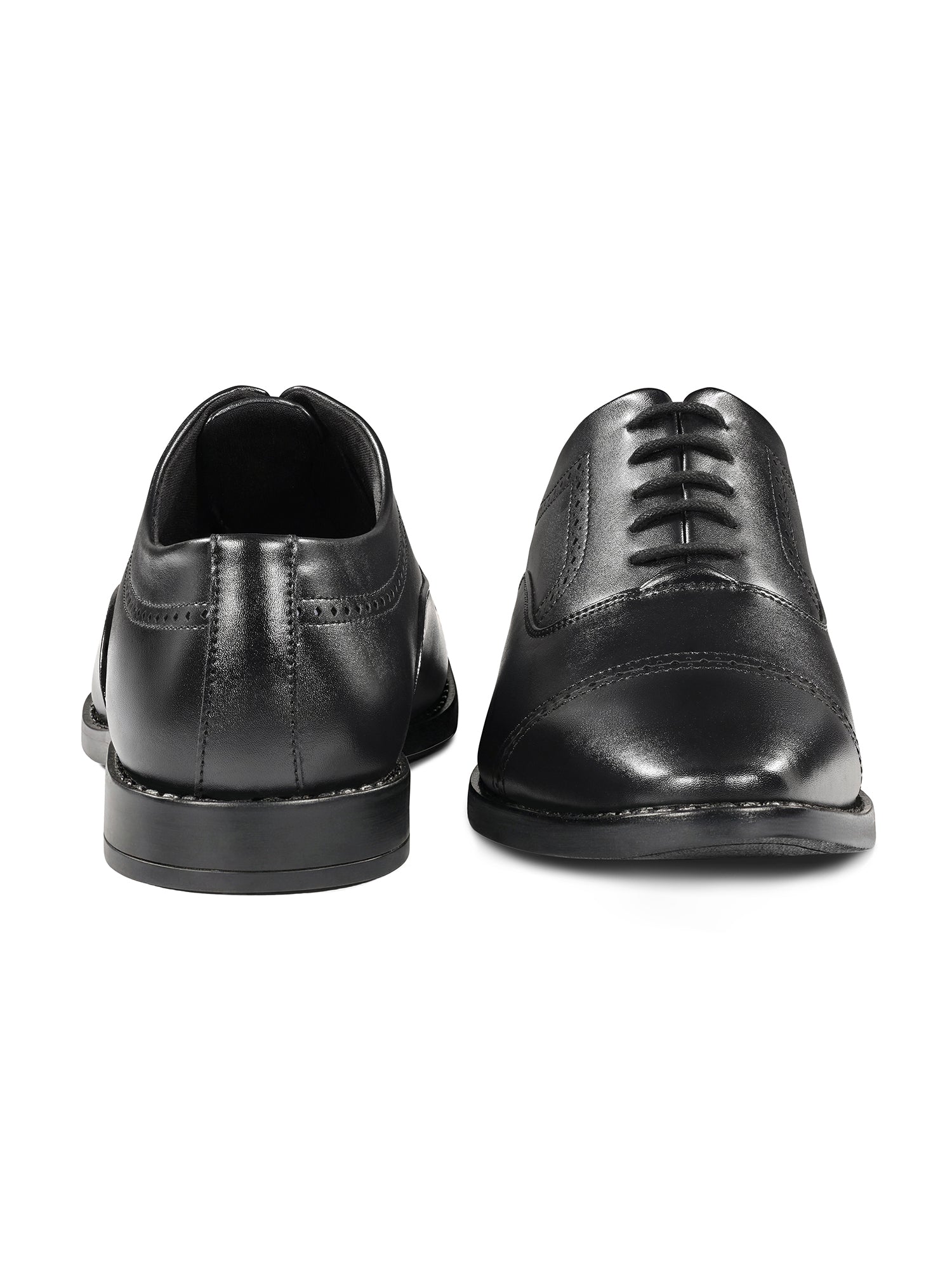 Jet Black Formal Oxford Lace-Up Shoes