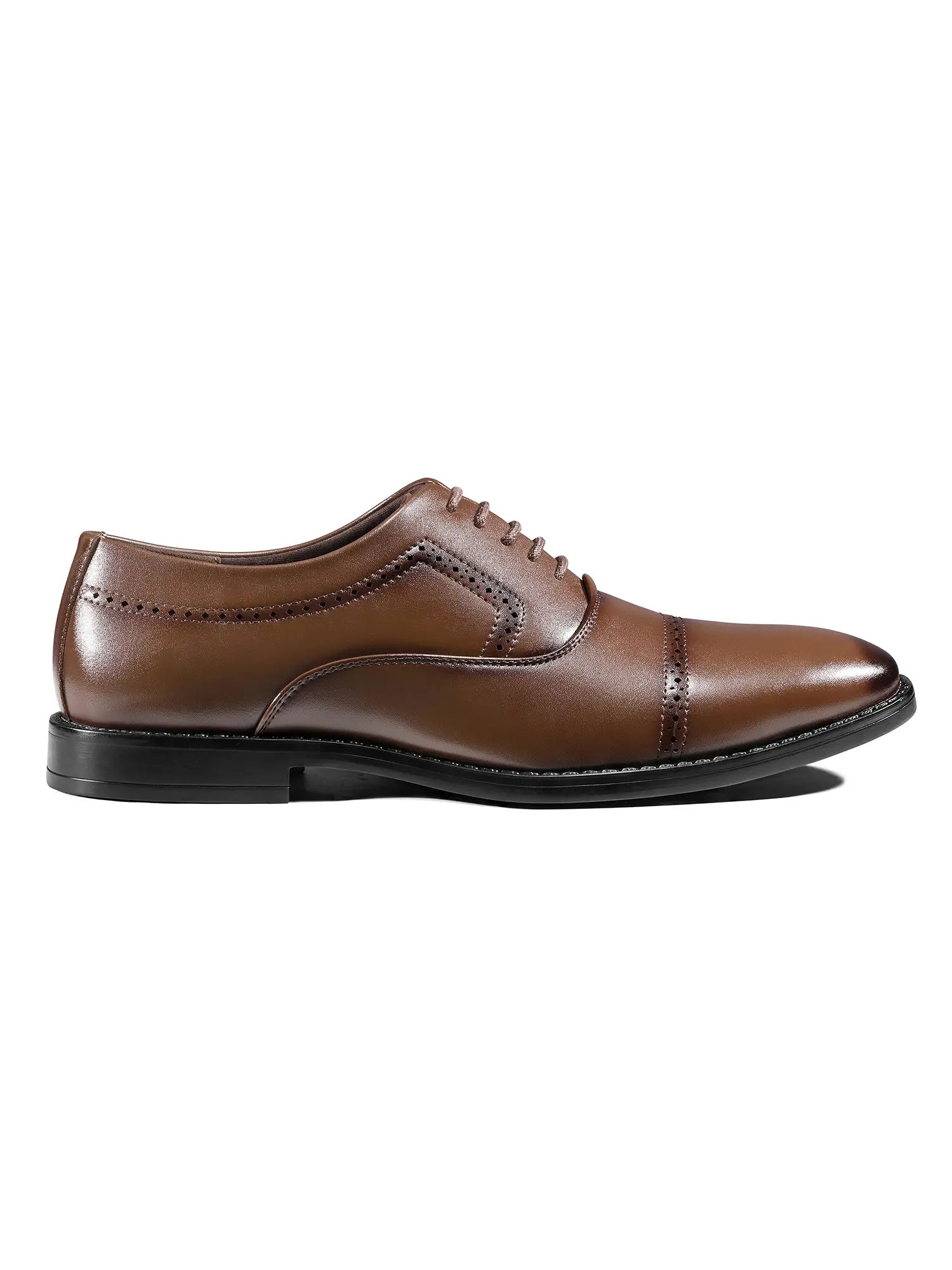 Russet Tan Formal Oxford Lace-Up Shoes